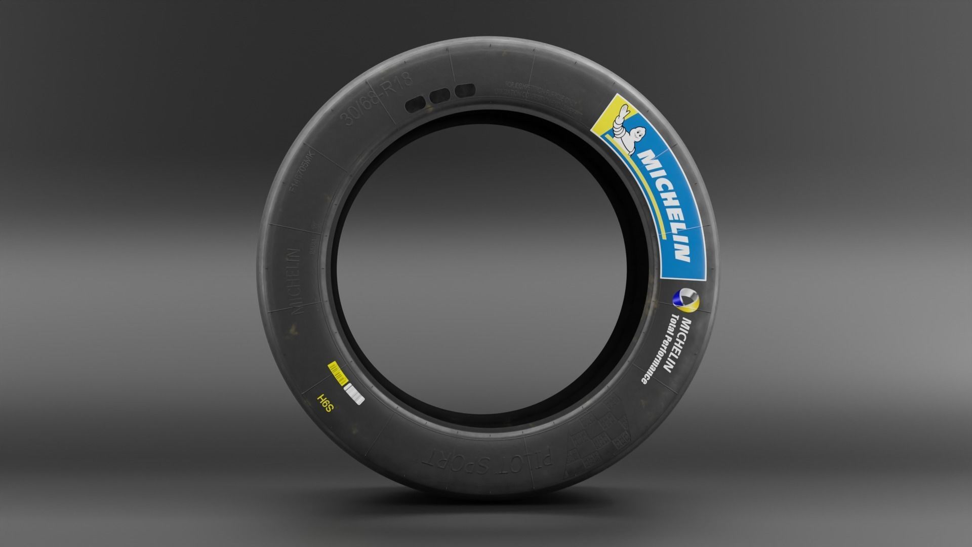 Michelin Pilot Sport GT low poly Low-poly 3D model_10
