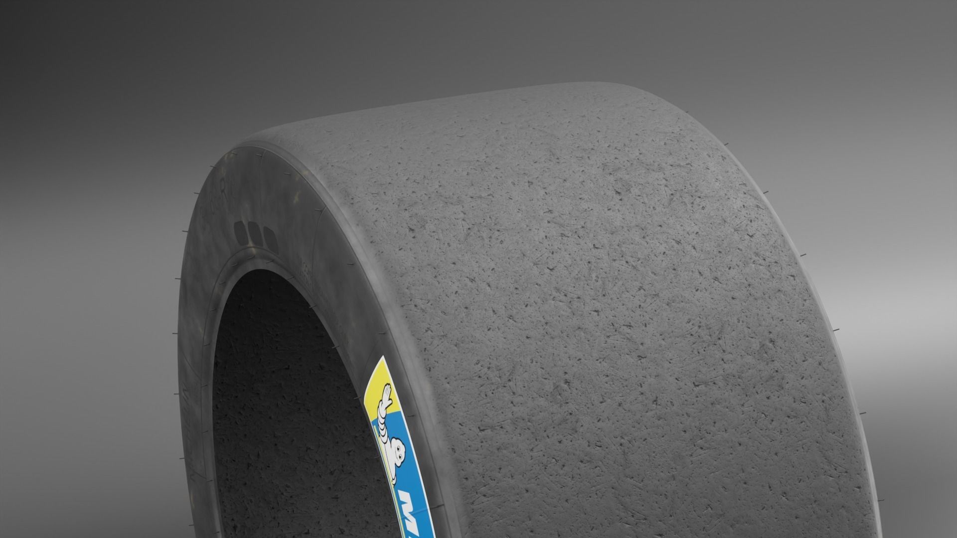 Michelin Pilot Sport GT low poly Low-poly 3D model_4