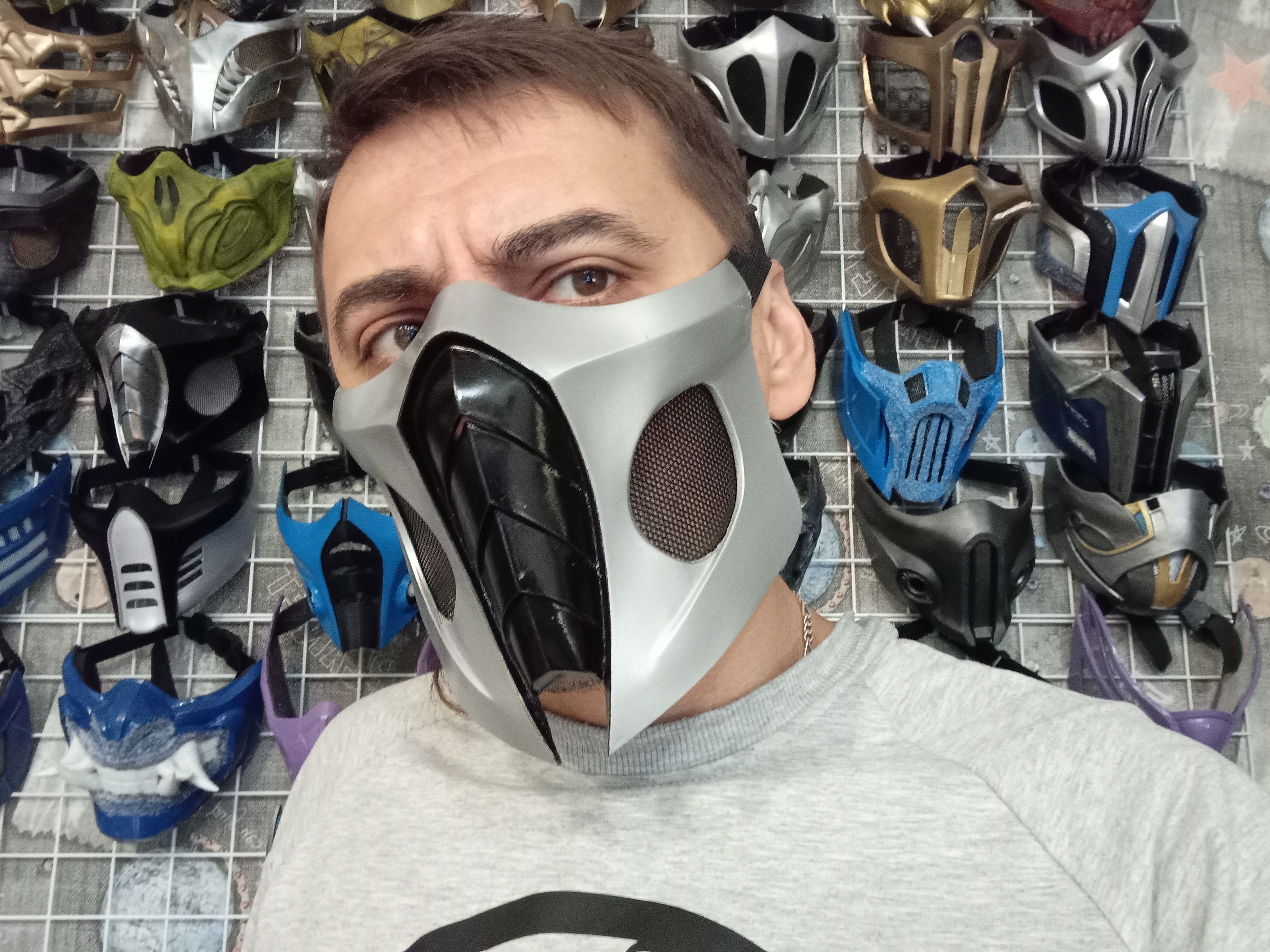Smoke mask from Mortal Kombat 9 3D print model_1