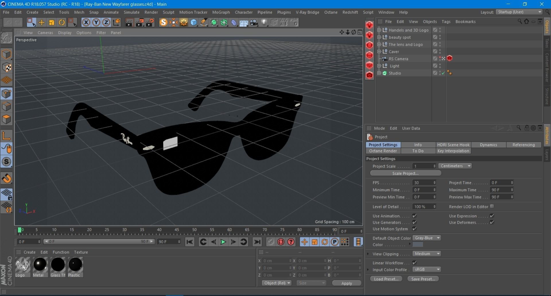 Ray Ban New Wayfarer sunglasses 3D model_5