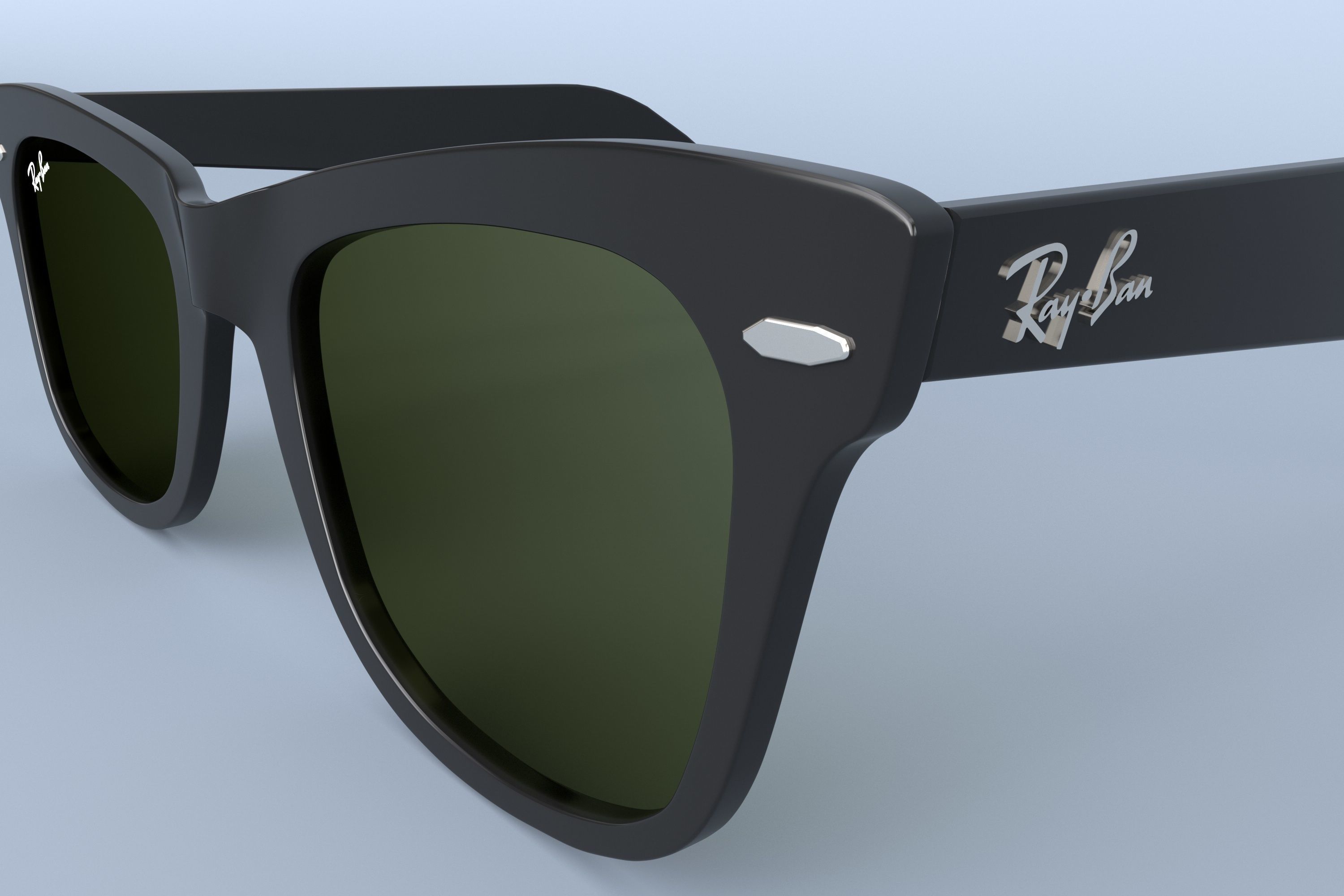 Ray Ban New Wayfarer sunglasses 3D model_1