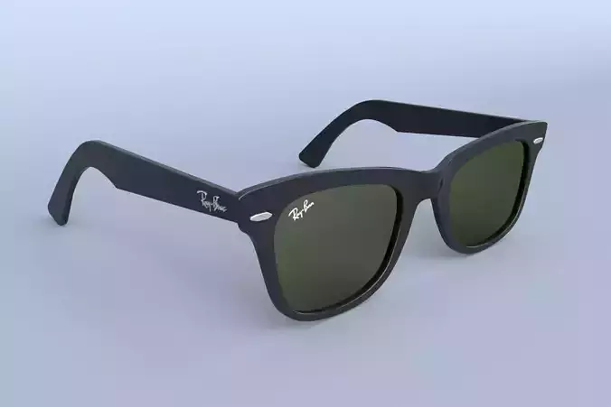 Ray Ban New Wayfarer sunglasses 3D model