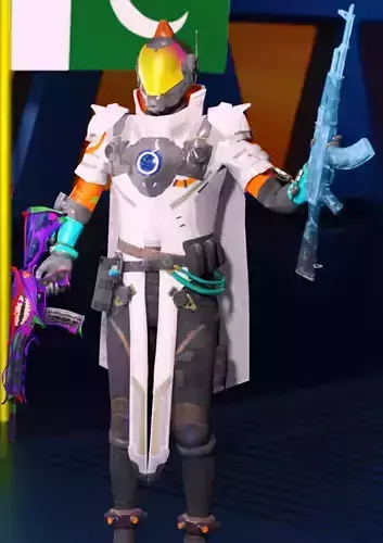 PUBG MOBILE 3 MODELS SARA SUIT  JOKER SET MUMMY SET Low-poly 3D model