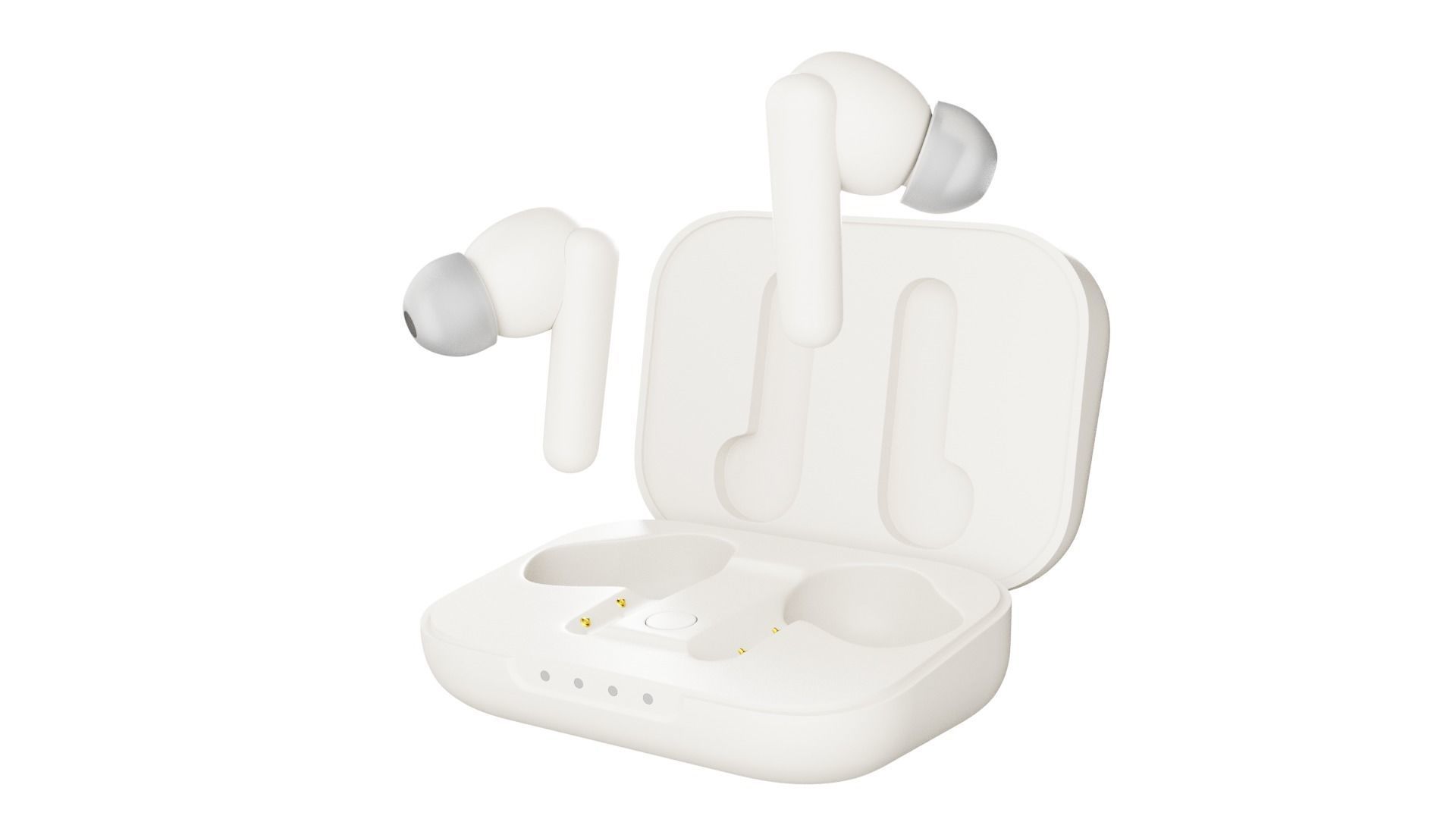 Luxurious Earphones Low Poly 3D model_55