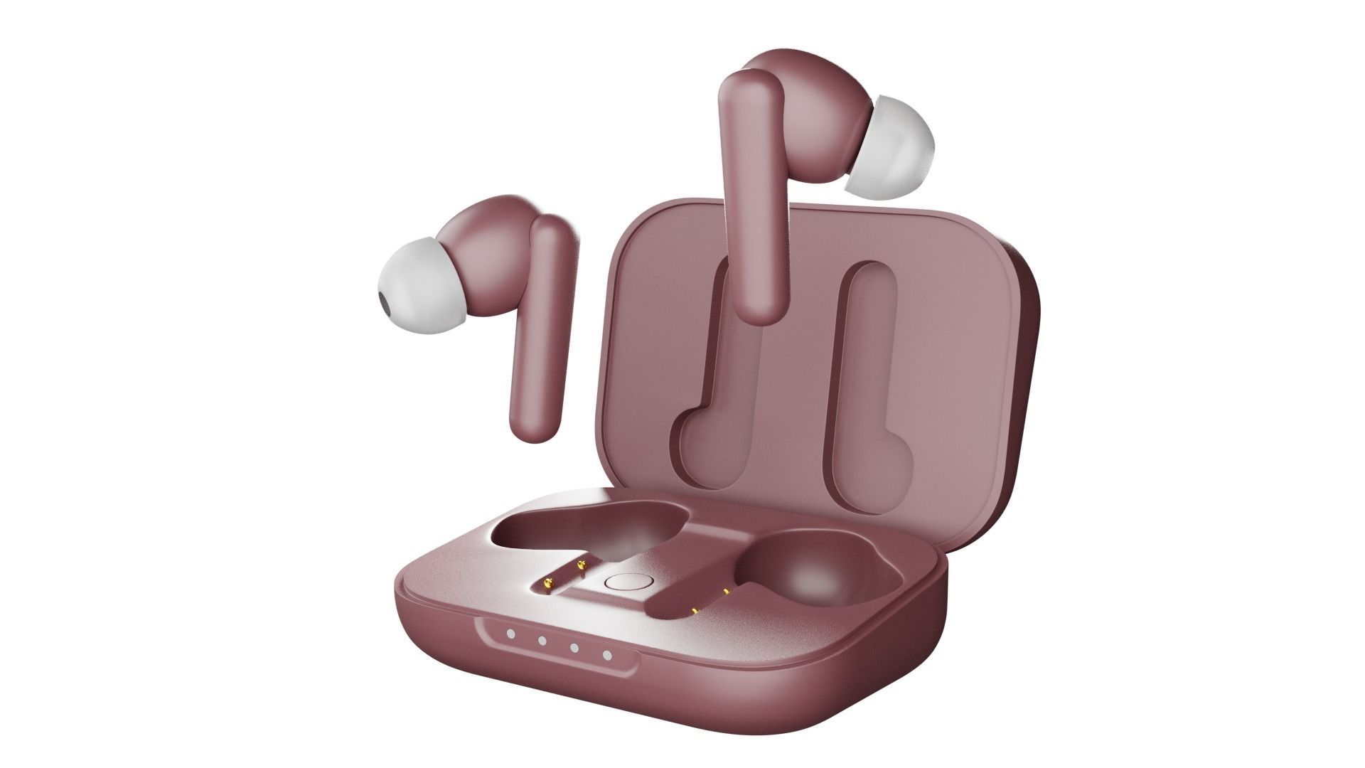 Luxurious Earphones Low Poly 3D model_42