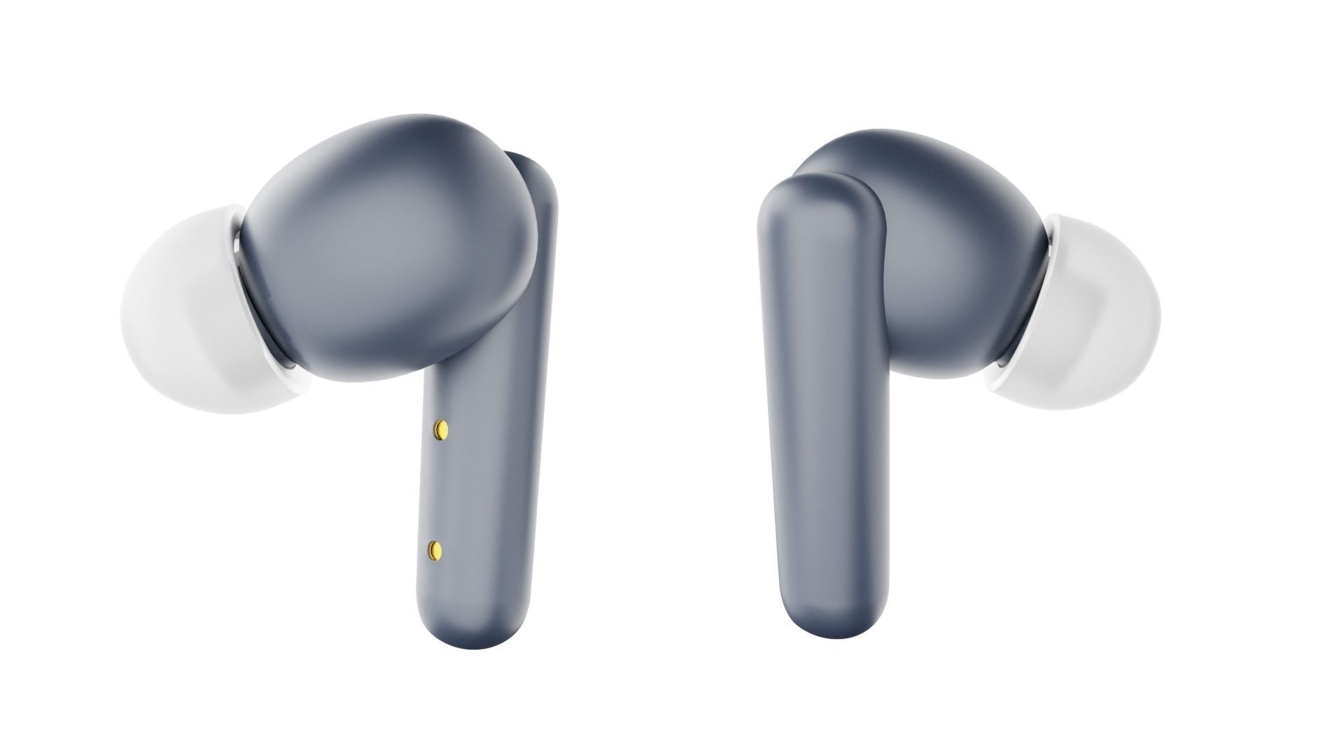 Luxurious Earphones Low Poly 3D model_17