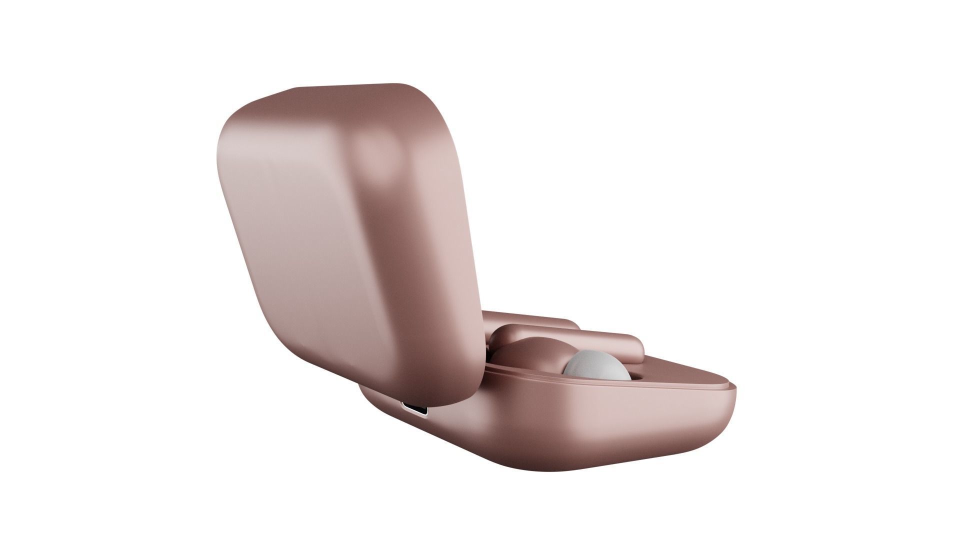 Luxurious Earphones Low Poly 3D model_20