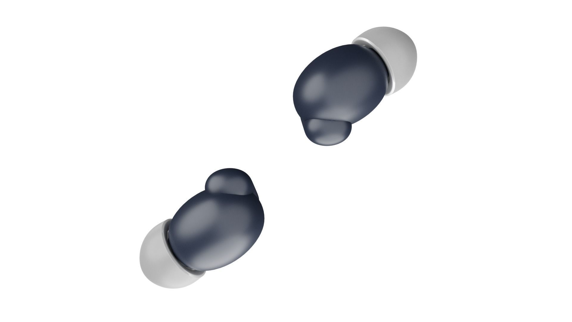 Luxurious Earphones Low Poly 3D model_18