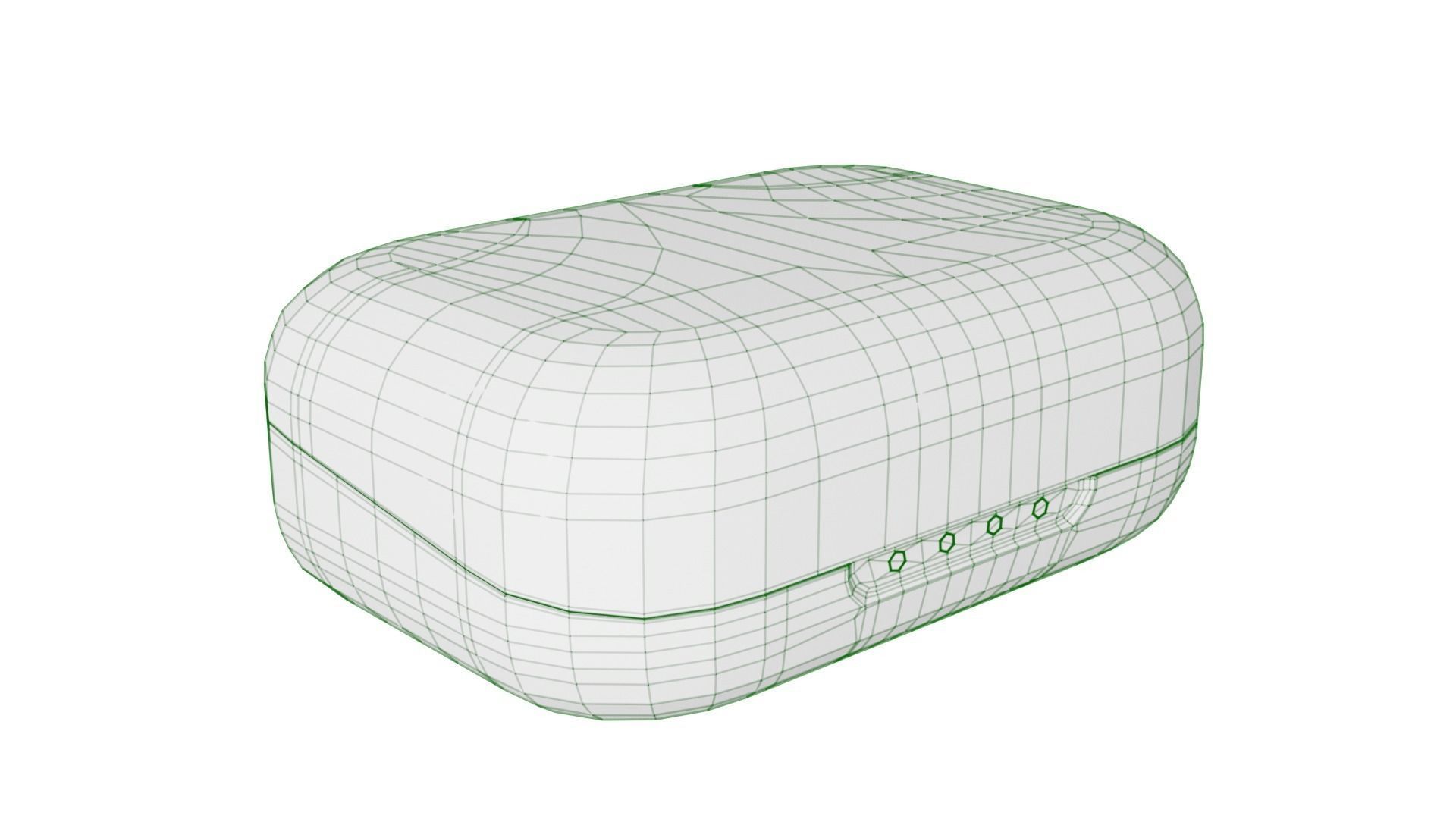 Luxurious Earphones Low Poly 3D model_77