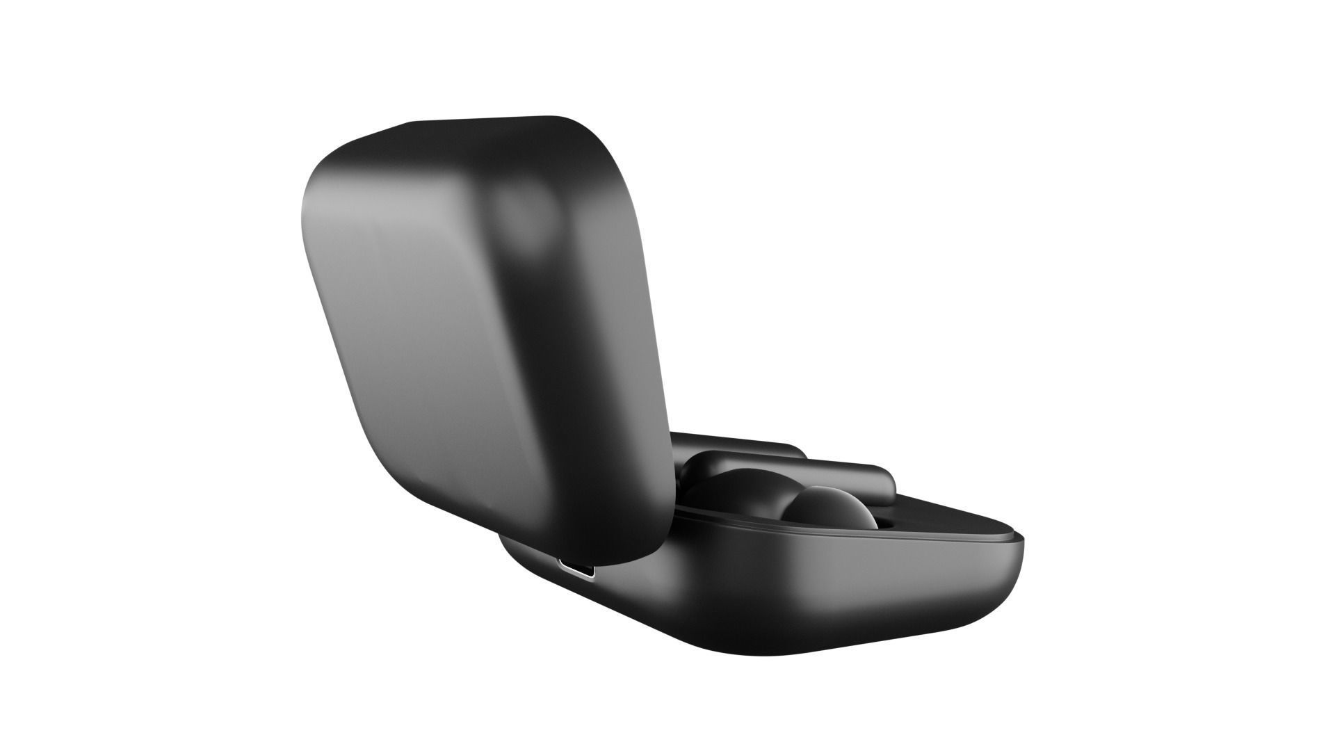 Luxurious Earphones Low Poly 3D model_59