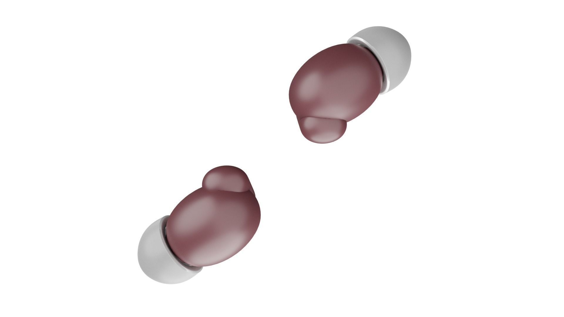 Luxurious Earphones Low Poly 3D model_44