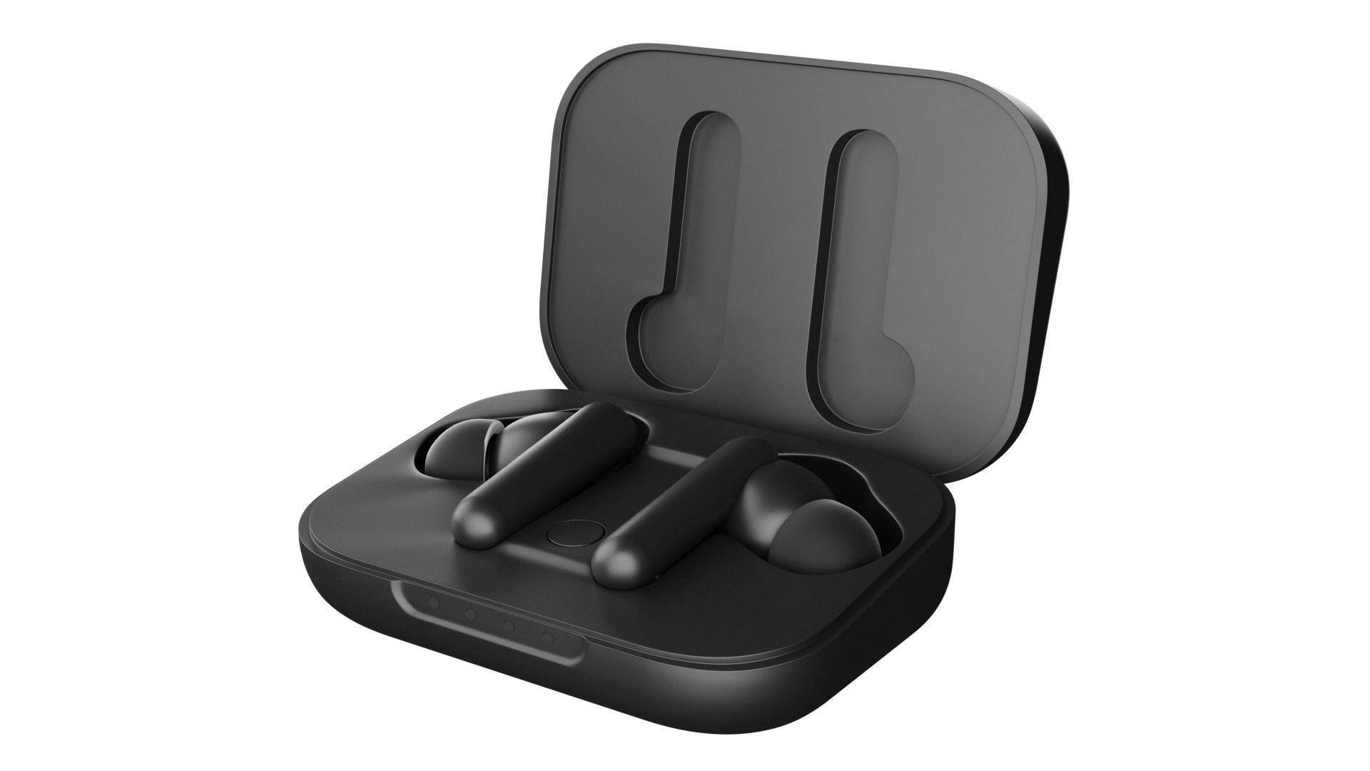 Luxurious Earphones Low Poly 3D model_58