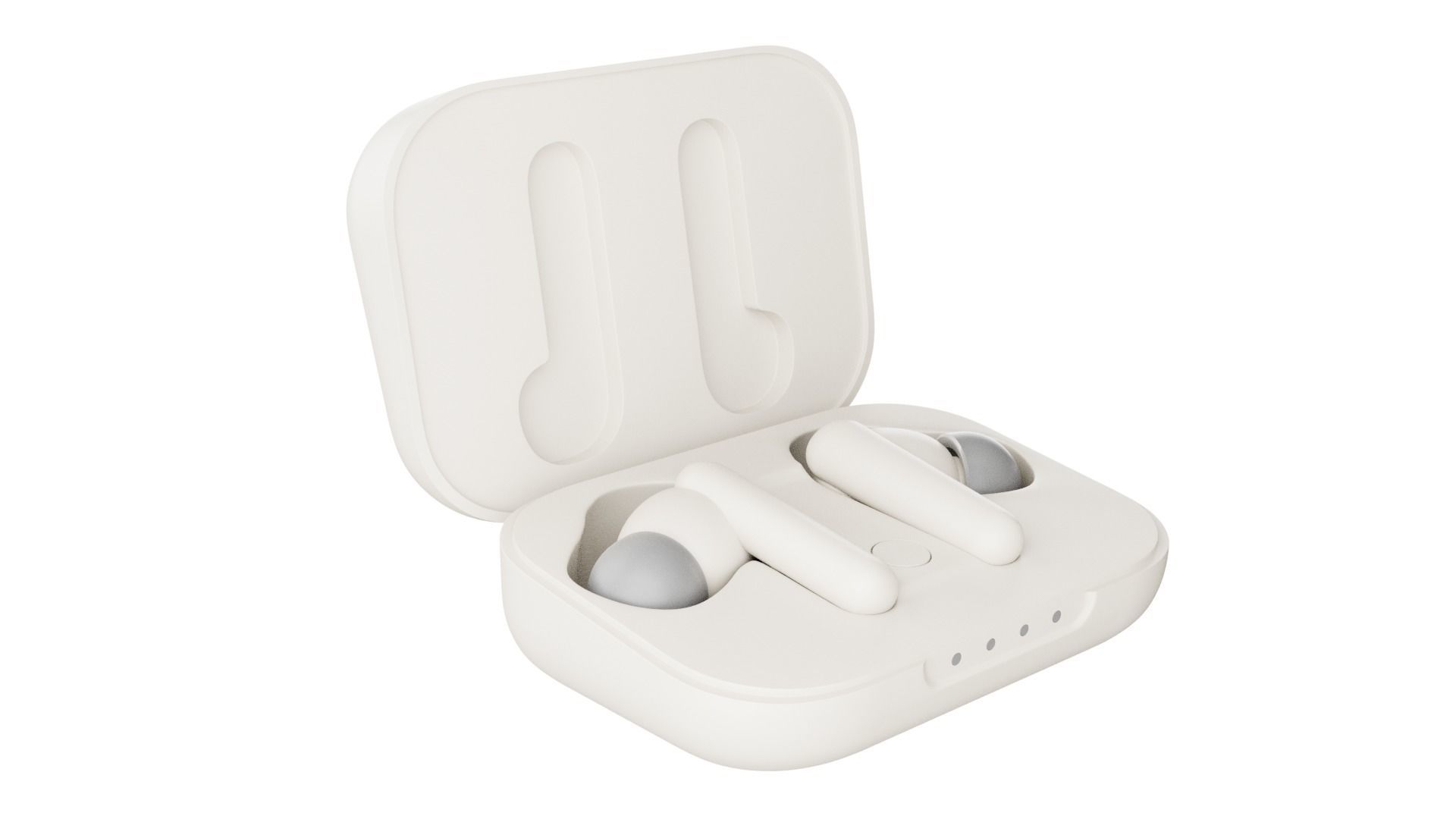 Luxurious Earphones Low Poly 3D model_4