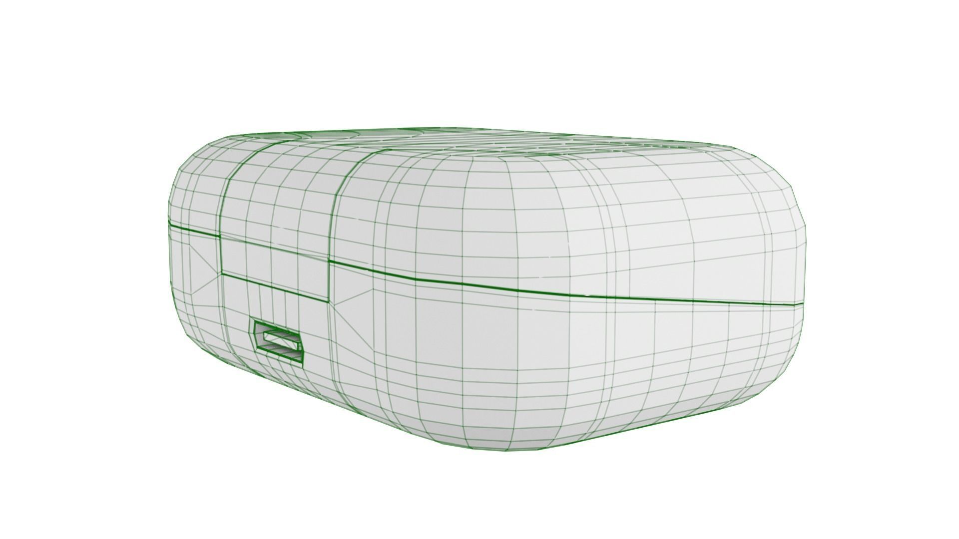 Luxurious Earphones Low Poly 3D model_72