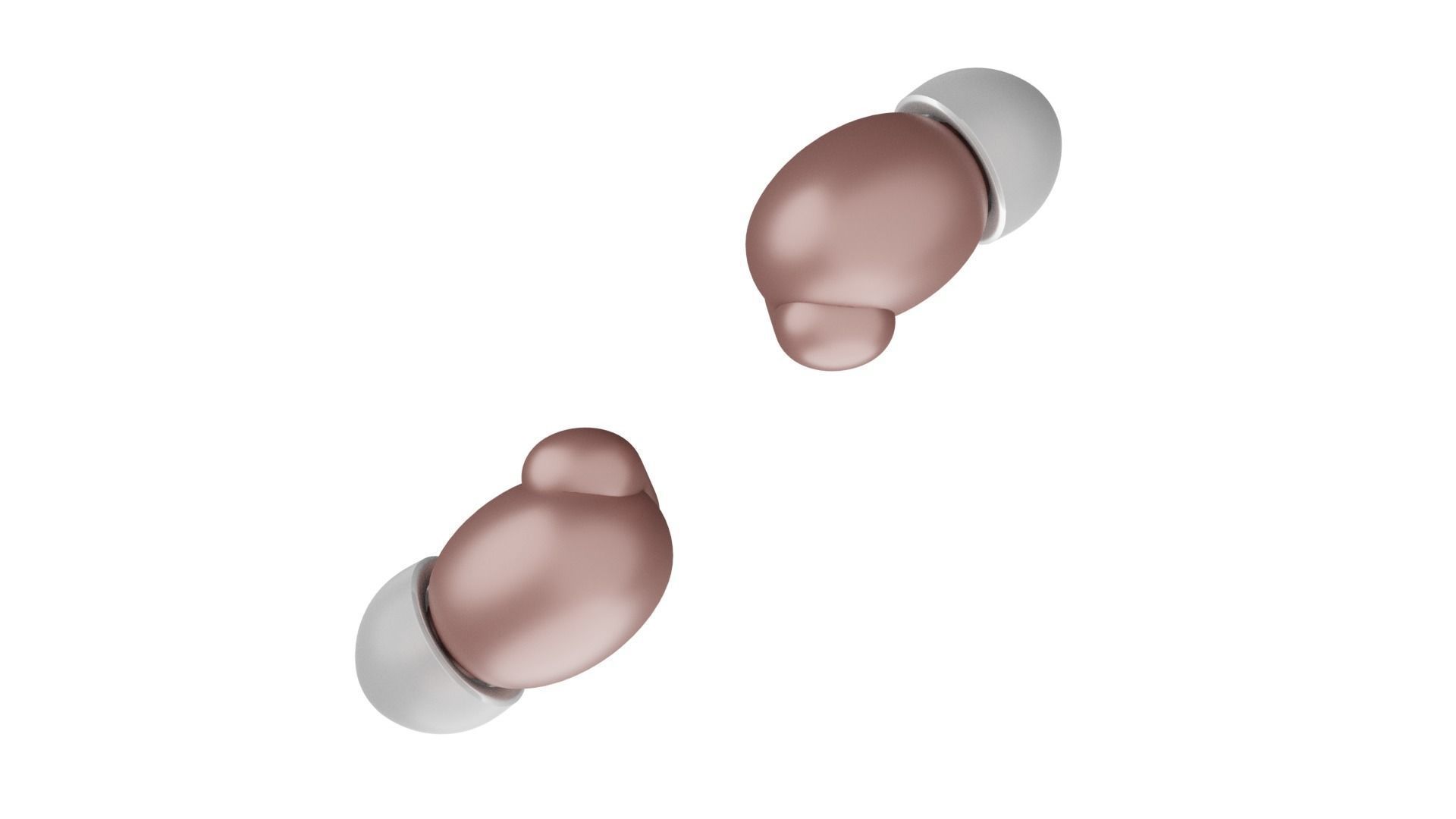 Luxurious Earphones Low Poly 3D model_31