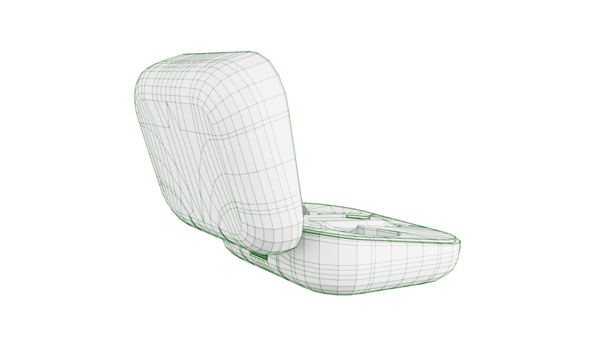 Luxurious Earphones Low Poly 3D model_73