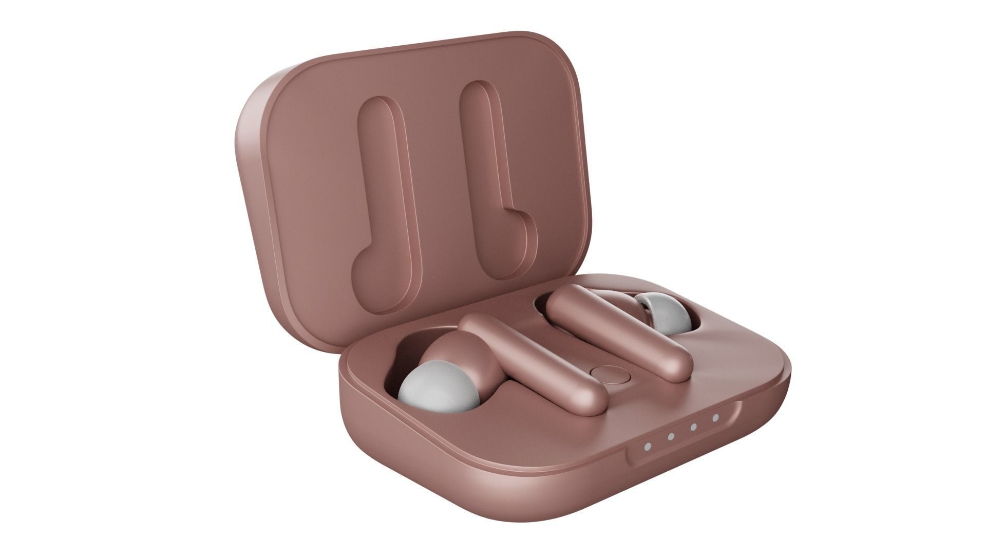 Luxurious Earphones Low Poly 3D model_2