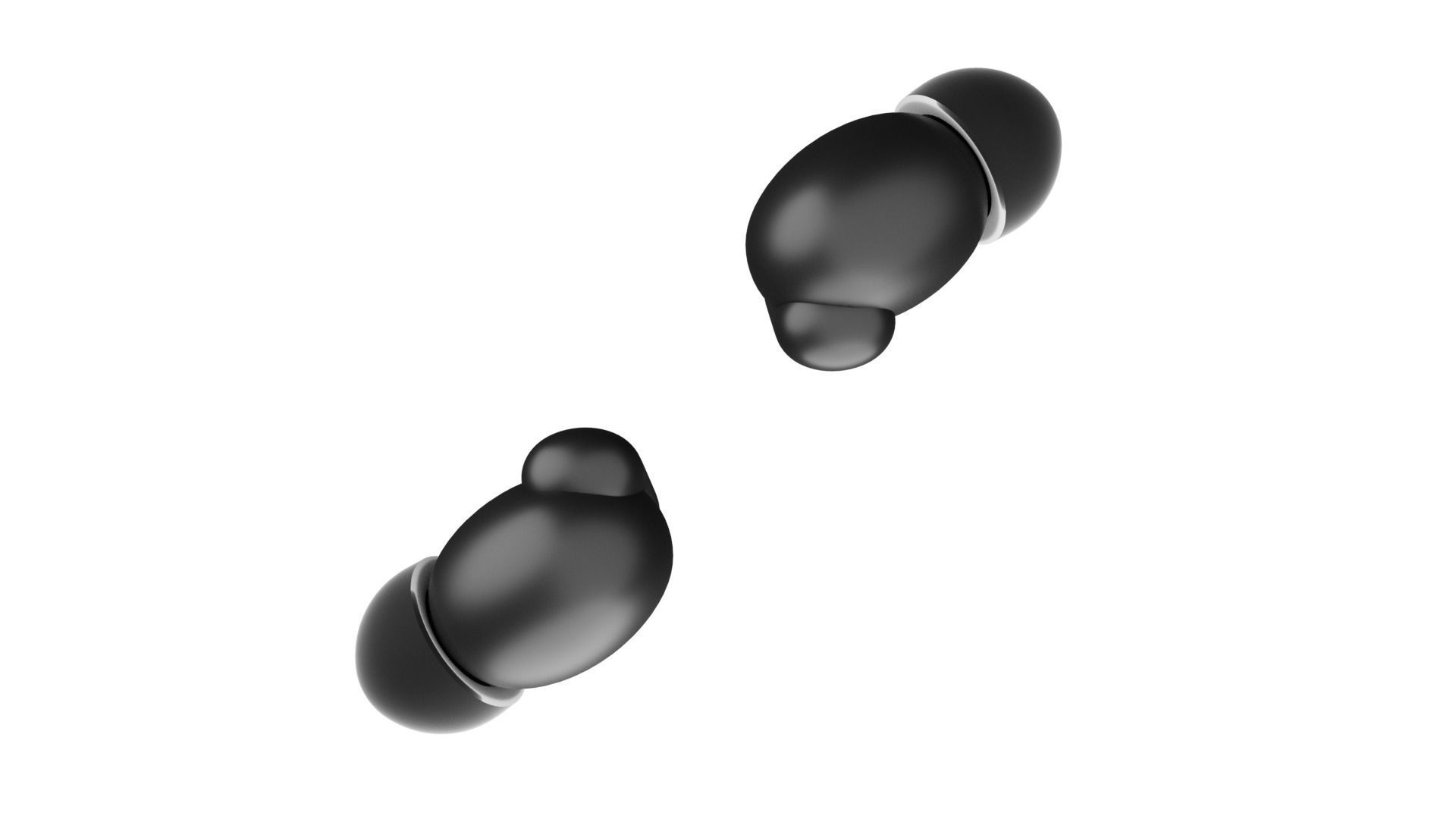 Luxurious Earphones Low Poly 3D model_70