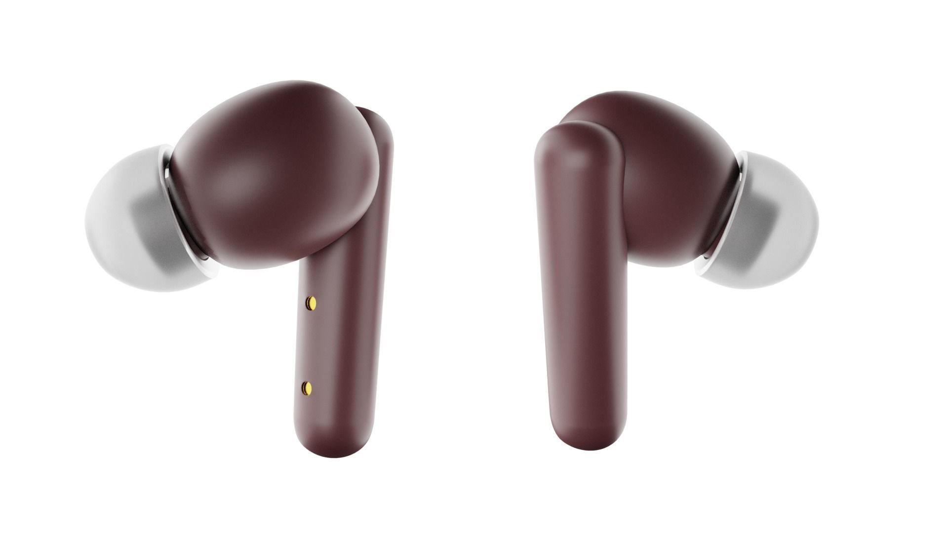 Luxurious Earphones Low Poly 3D model_43