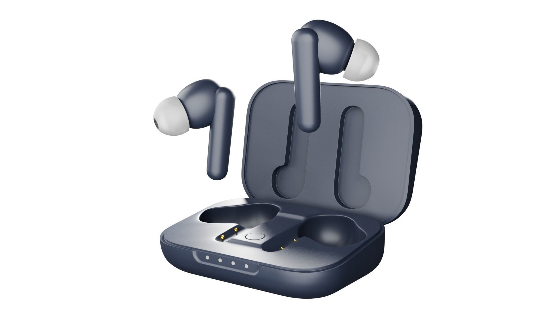 Luxurious Earphones Low Poly 3D model_16