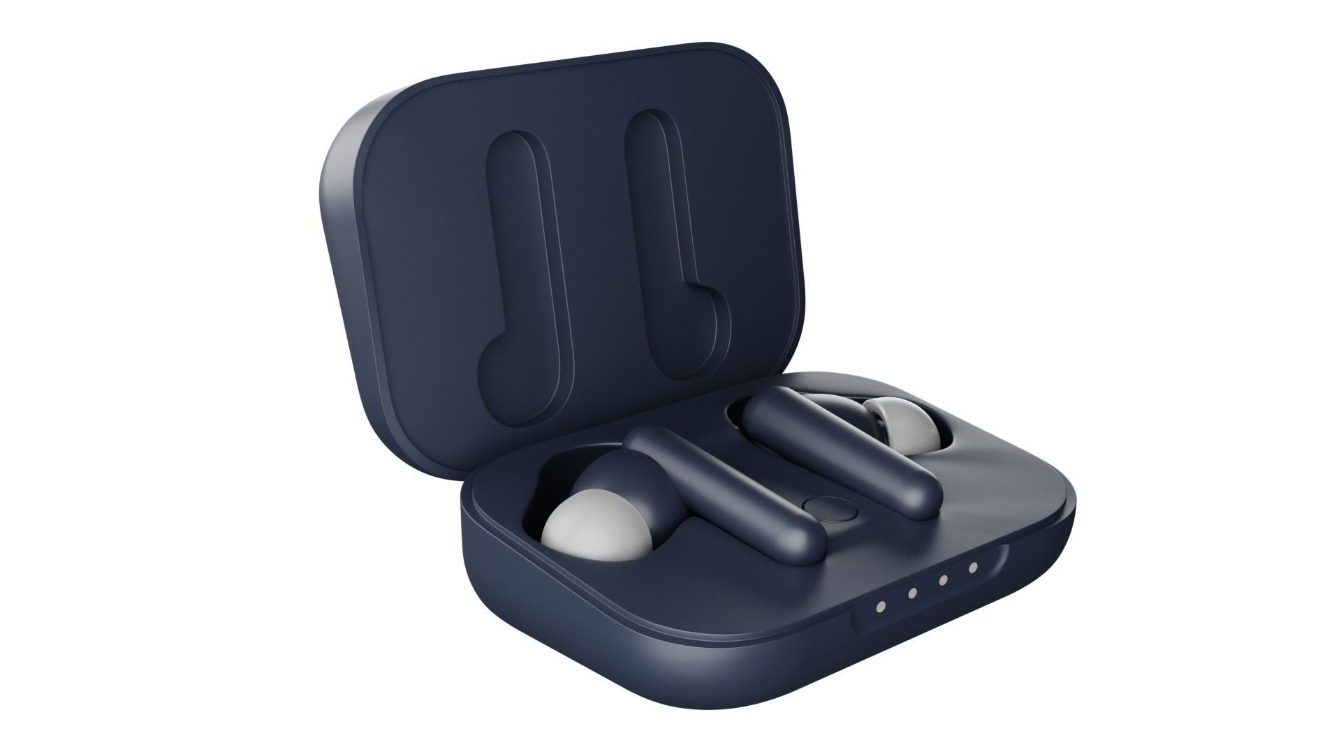 Luxurious Earphones Low Poly 3D model_1