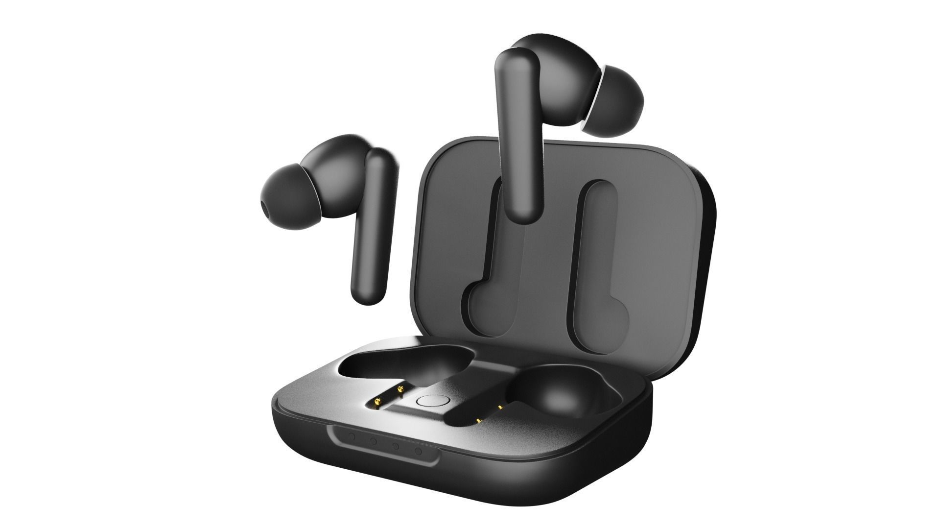 Luxurious Earphones Low Poly 3D model_66