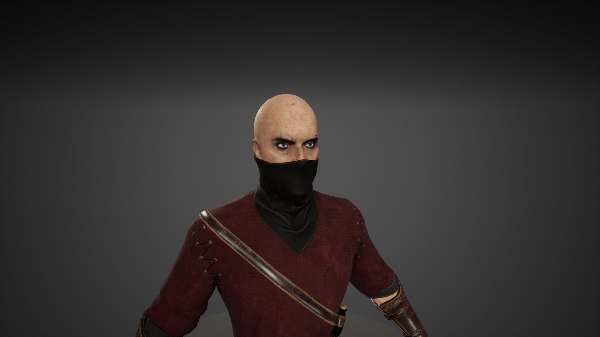 Rogue Low-poly 3D model_9