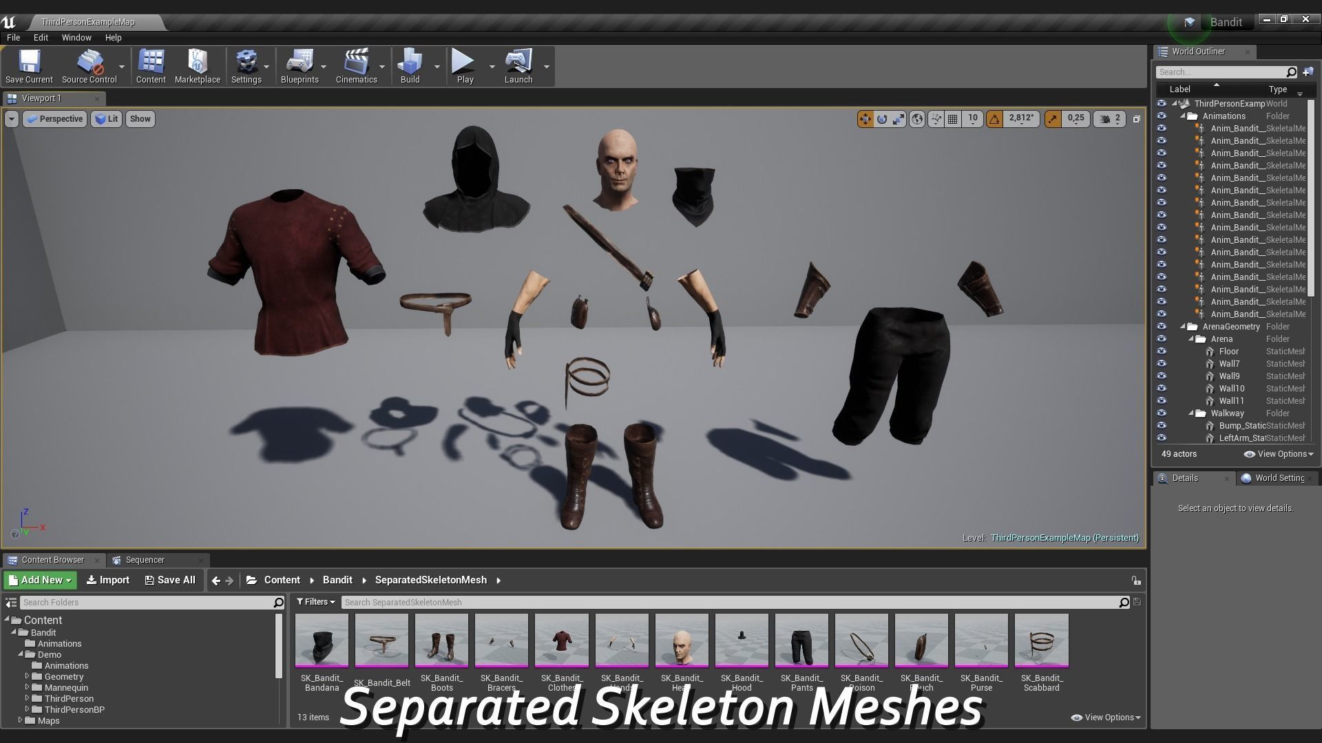 Rogue Low-poly 3D model_8