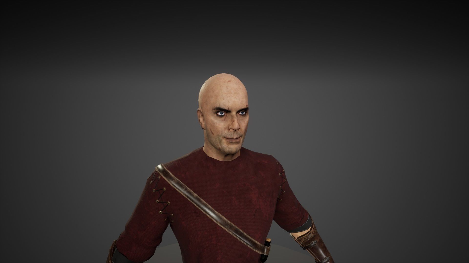 Rogue Low-poly 3D model_10