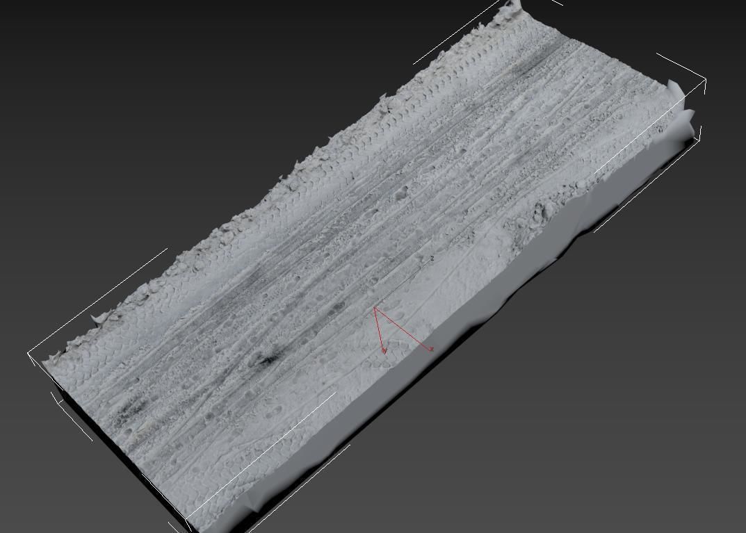 Ultra realistic Snow road 3D model_9