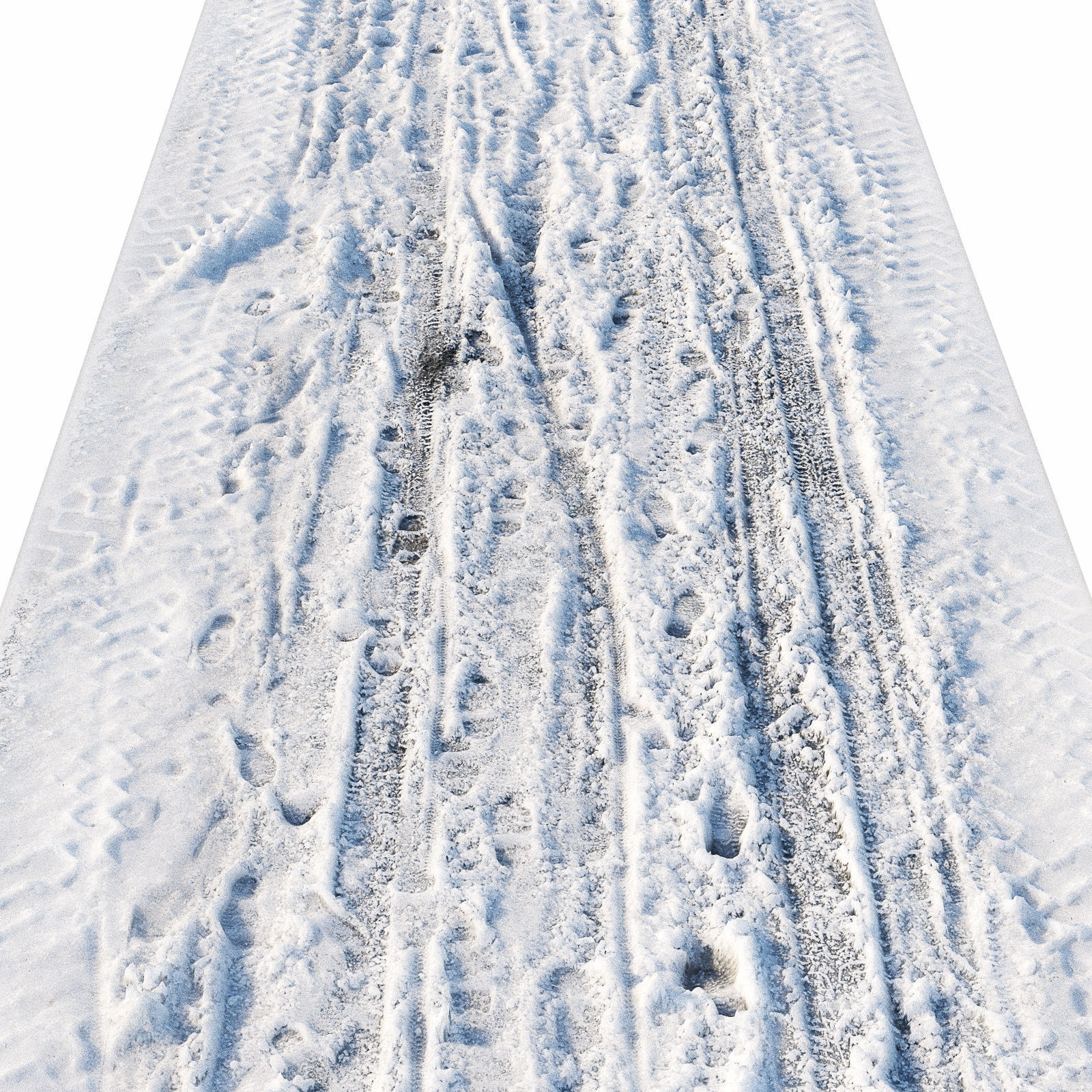 Ultra realistic Snow road 3D model_1