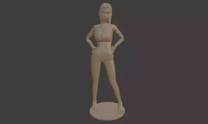 Tsunade woman in bikini 3D print model