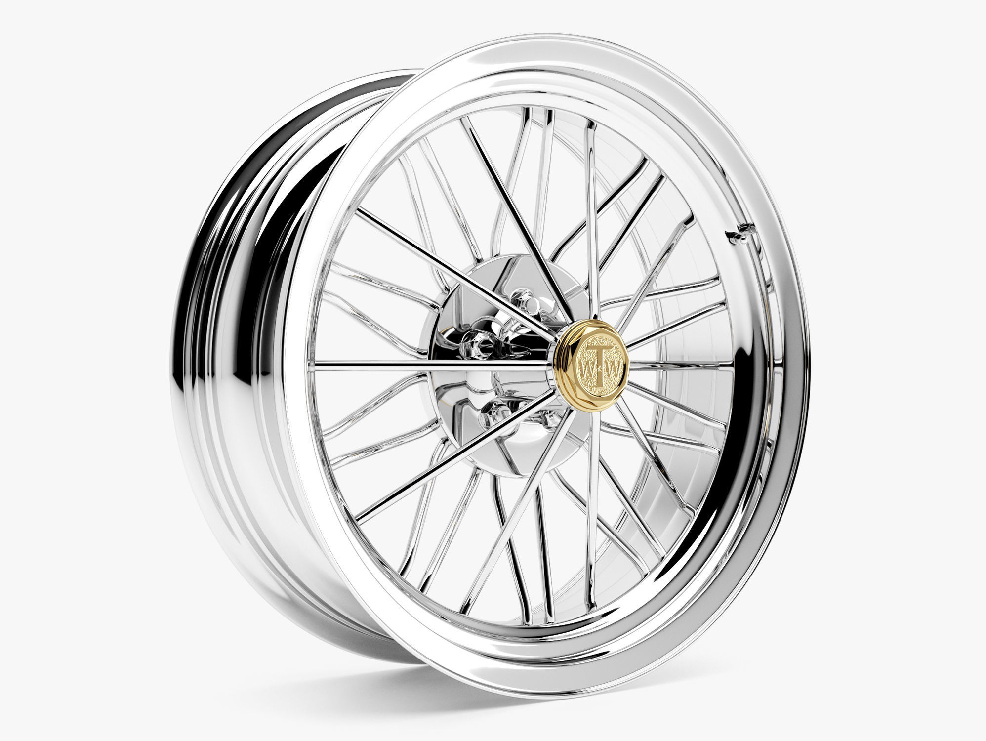 Texan Wire Wheel 3D model_8