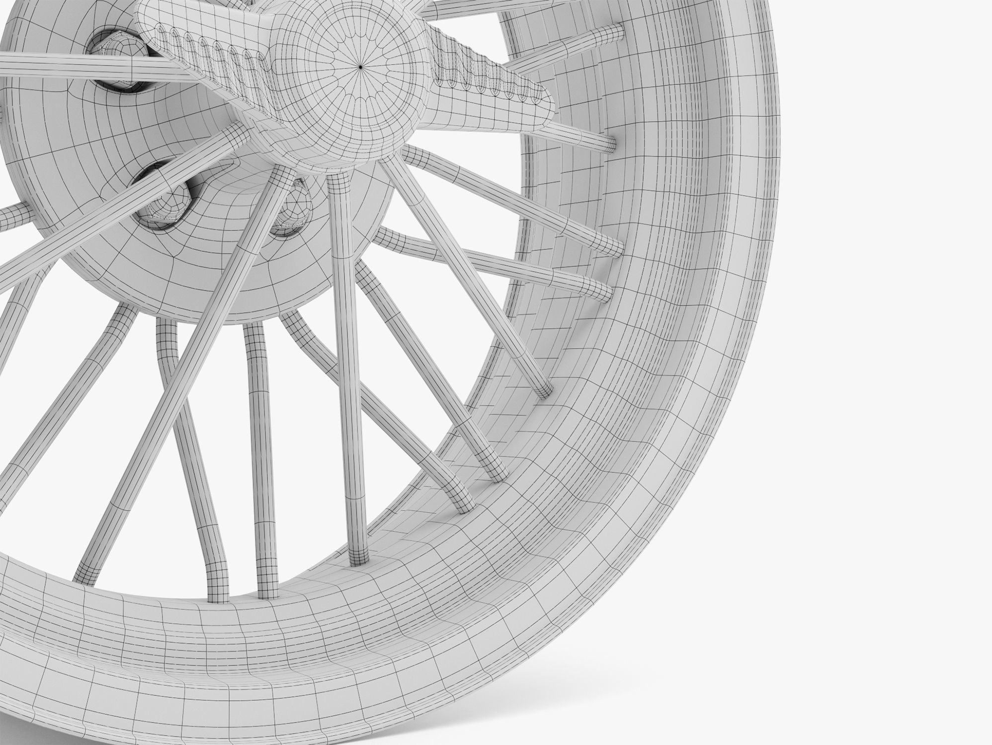 Texan Wire Wheel 3D model_5