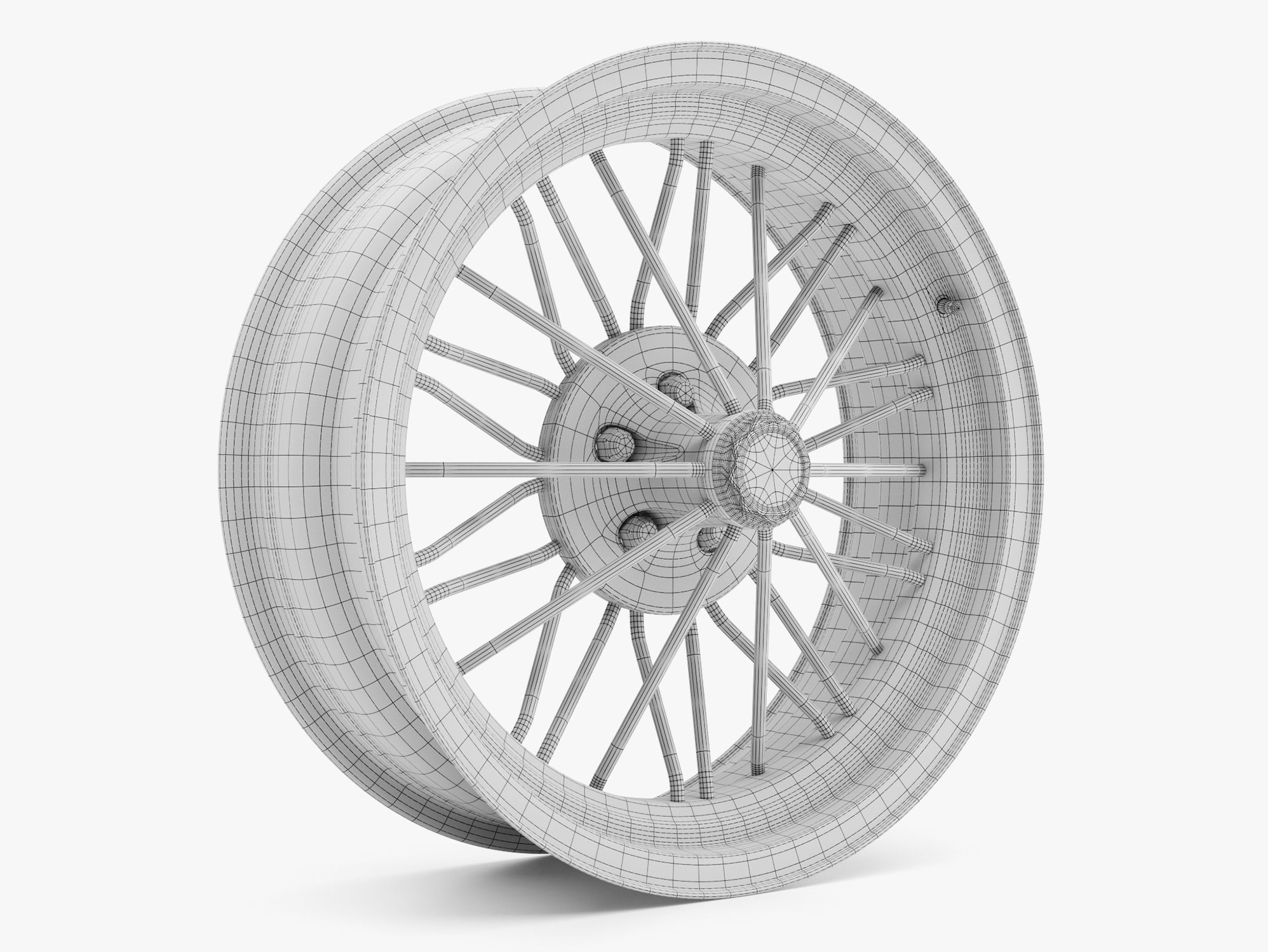 Texan Wire Wheel 3D model_9