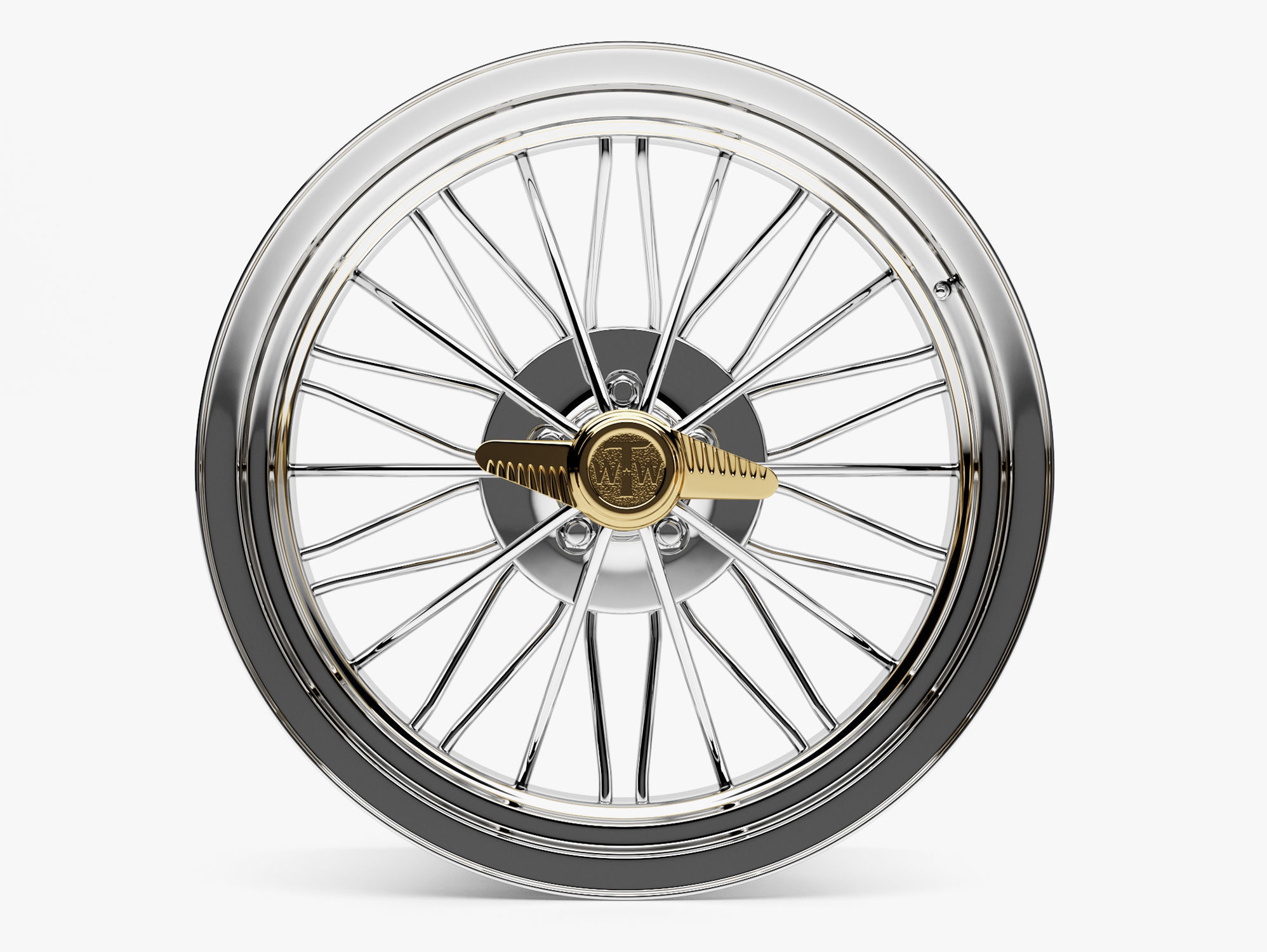 Texan Wire Wheel 3D model_1