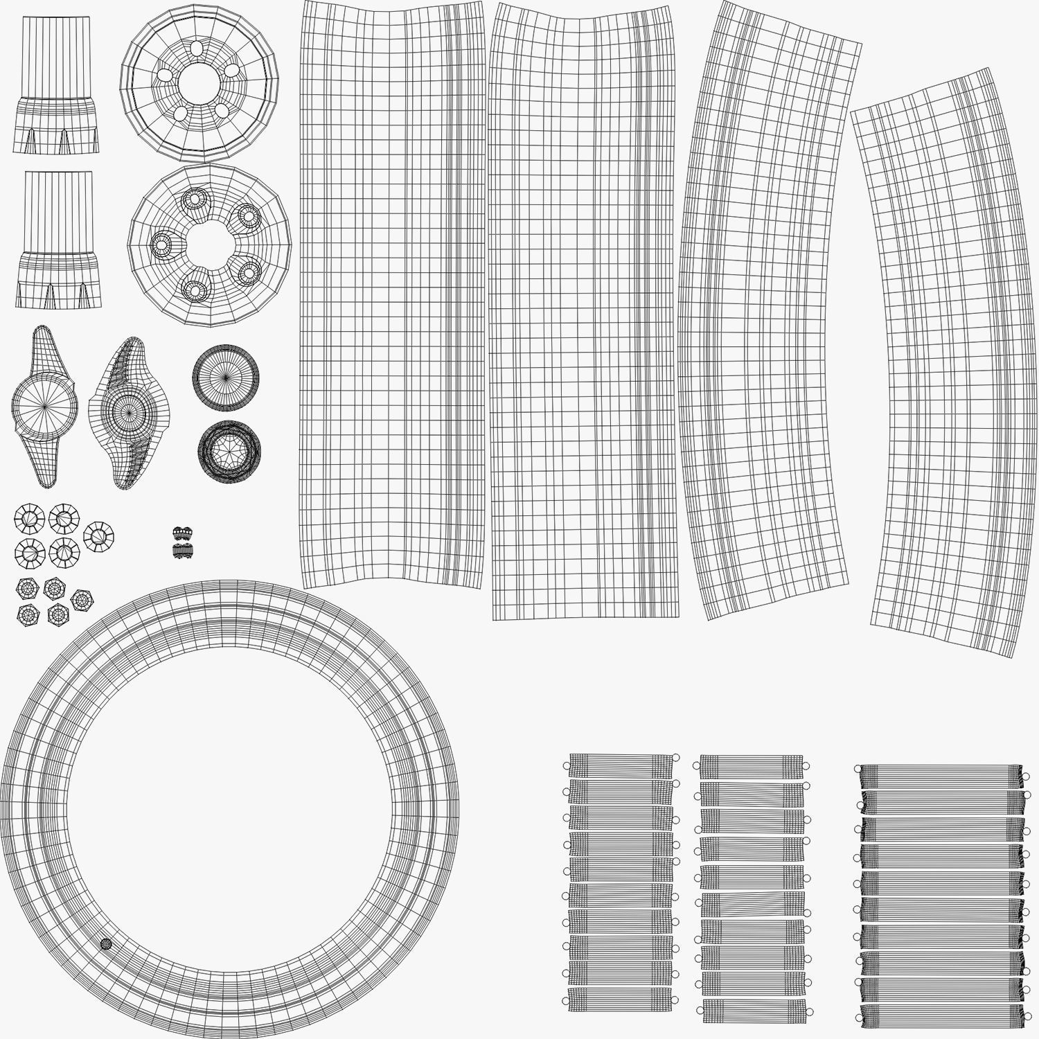 Texan Wire Wheel 3D model_11