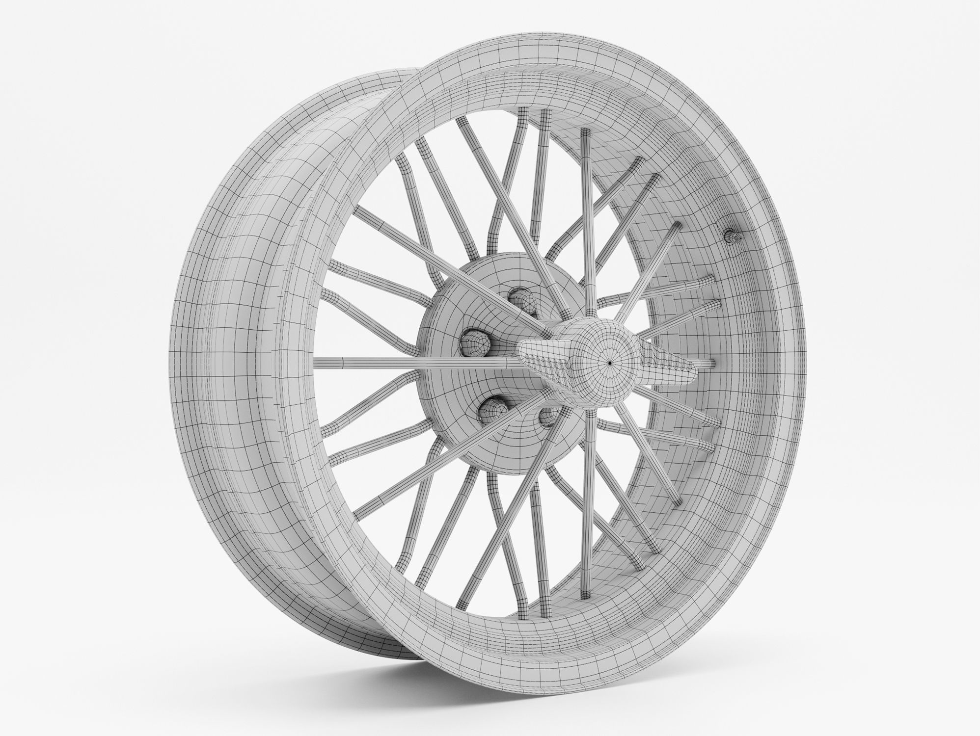 Texan Wire Wheel 3D model_7