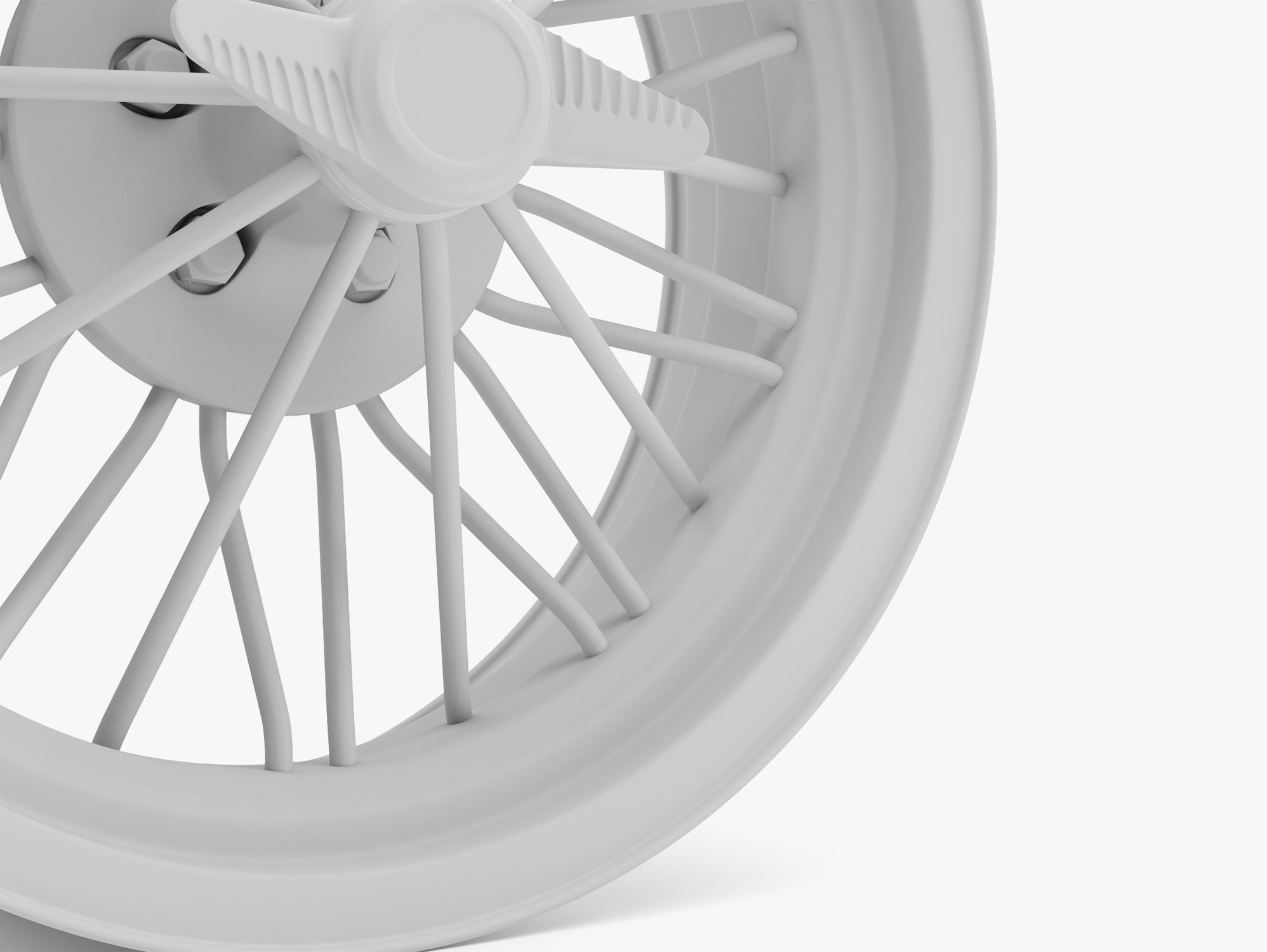 Texan Wire Wheel 3D model_4