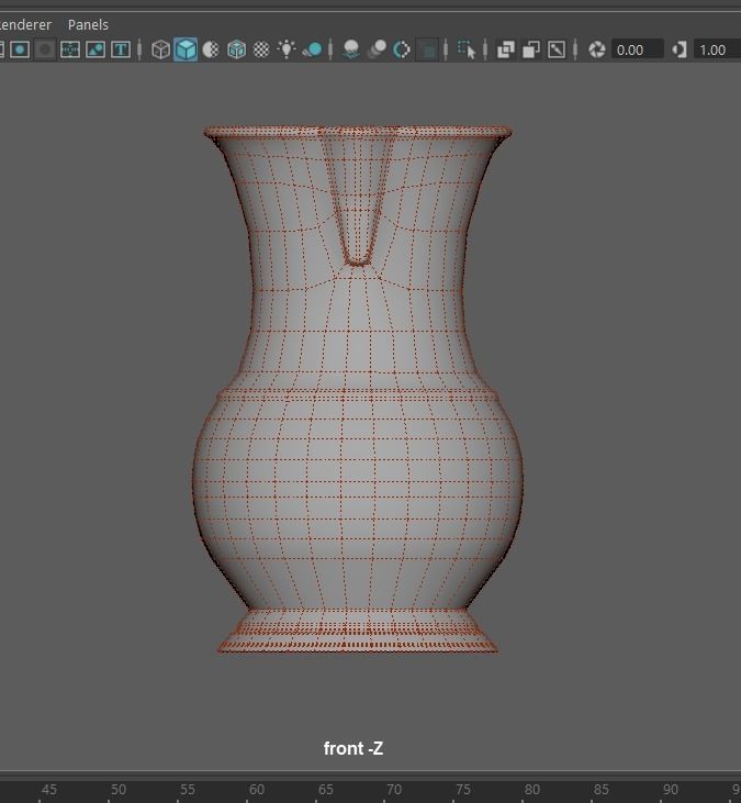Pewter Pitcher Low-poly 3D model_24