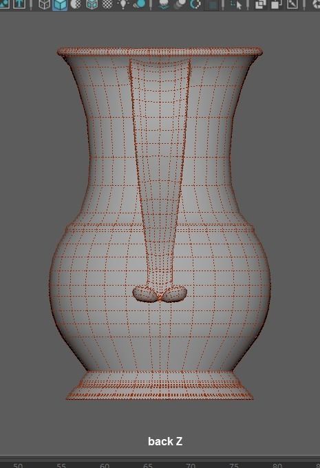 Pewter Pitcher Low-poly 3D model_32