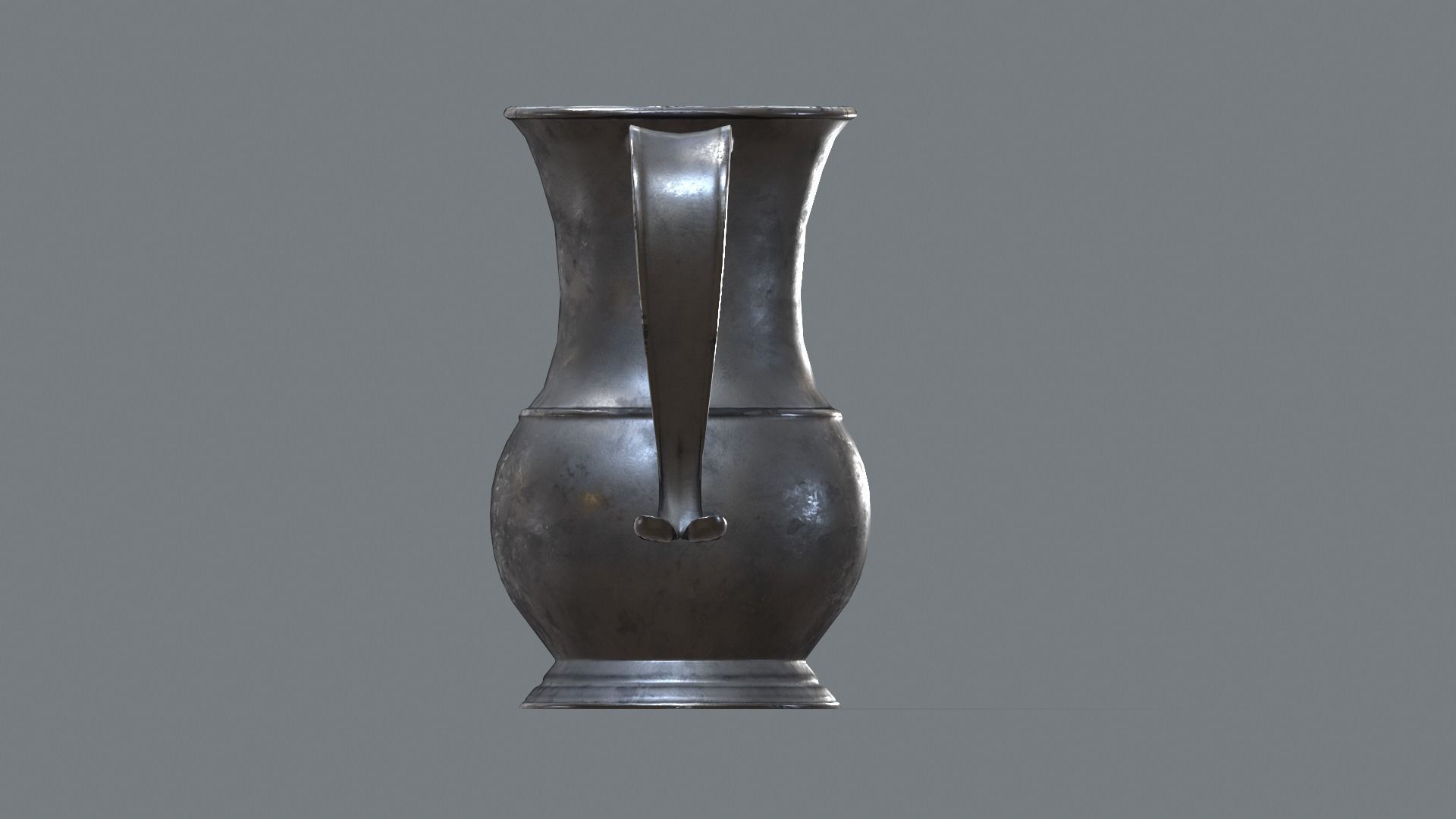 Pewter Pitcher Low-poly 3D model_6