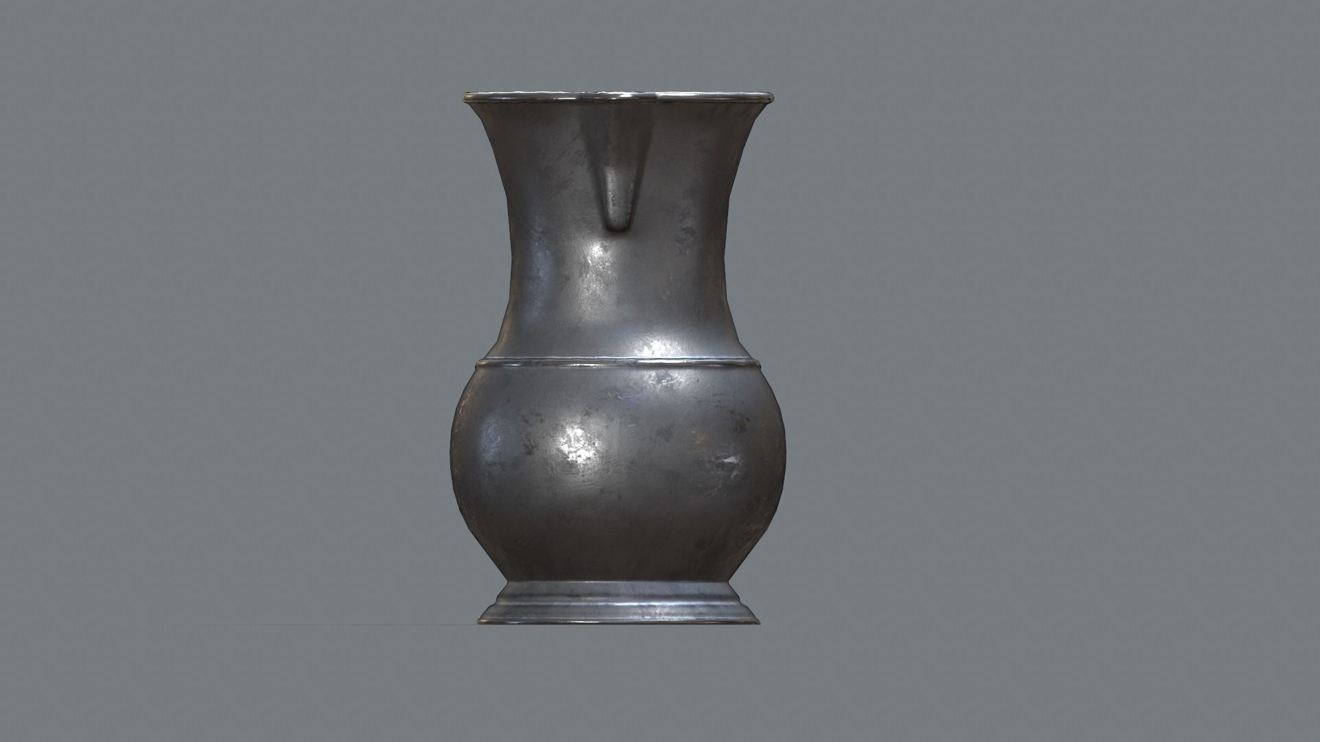 Pewter Pitcher Low-poly 3D model_7