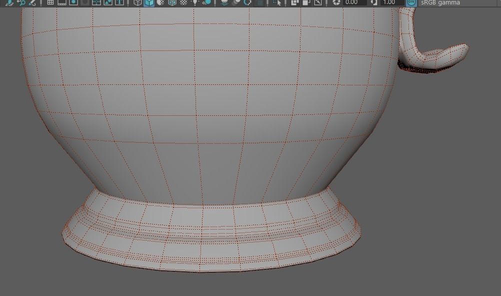 Pewter Pitcher Low-poly 3D model_35
