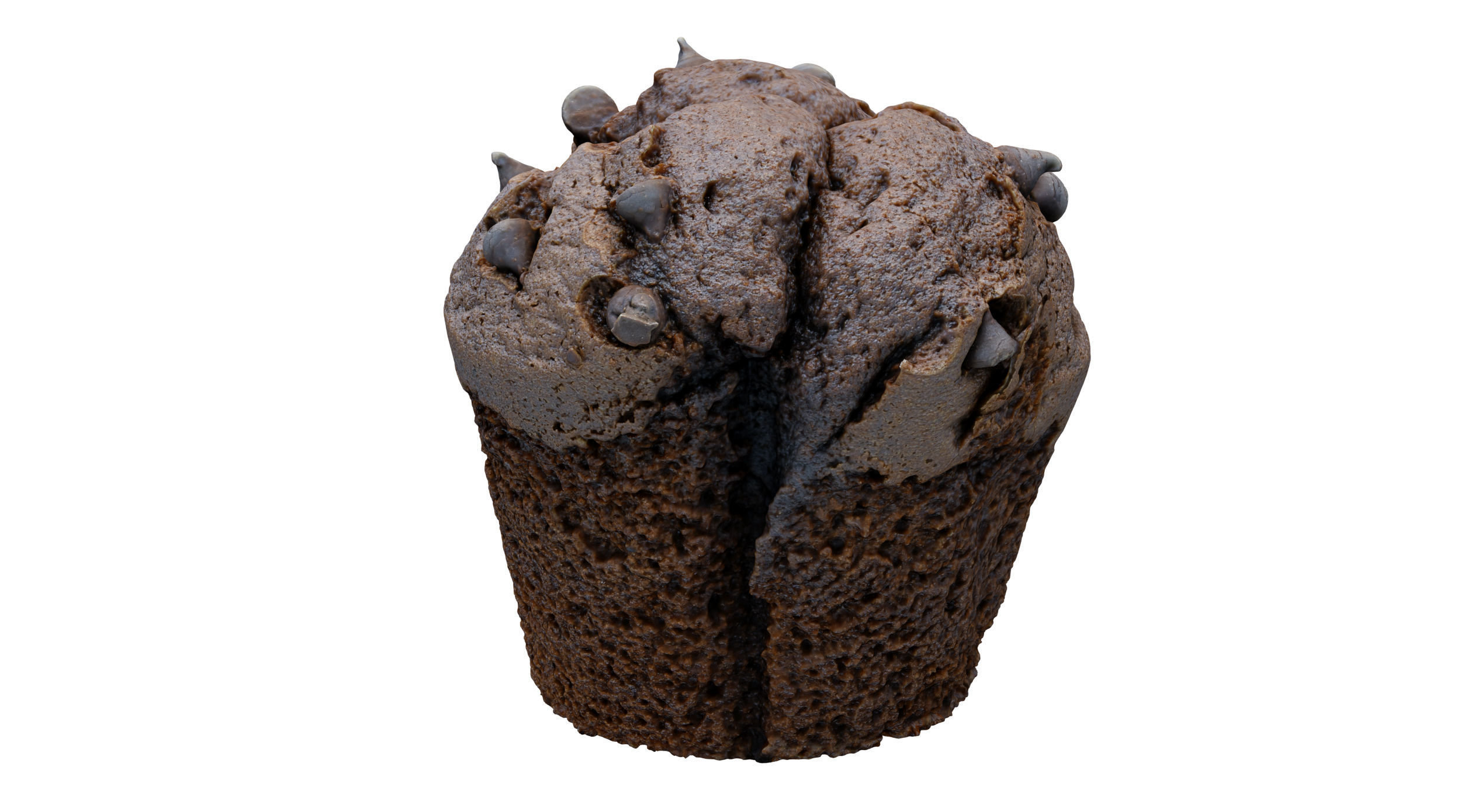 Chocolate Muffin Scan 3D model_3