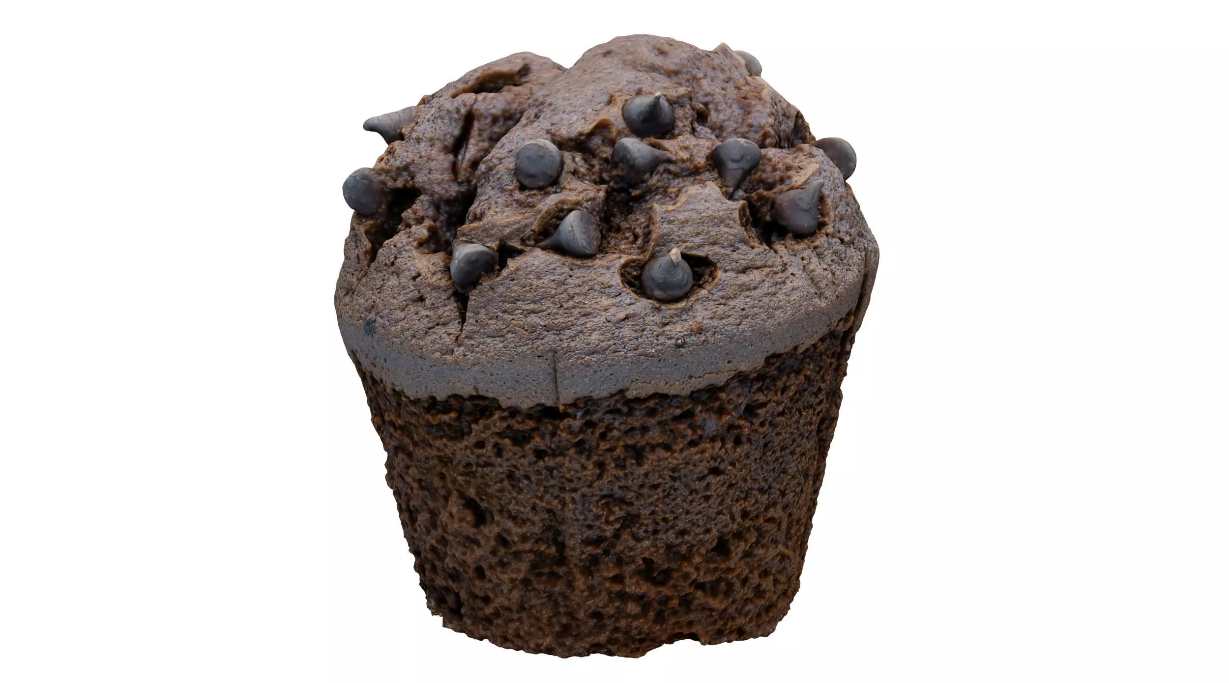 Chocolate Muffin Scan 3D model_0