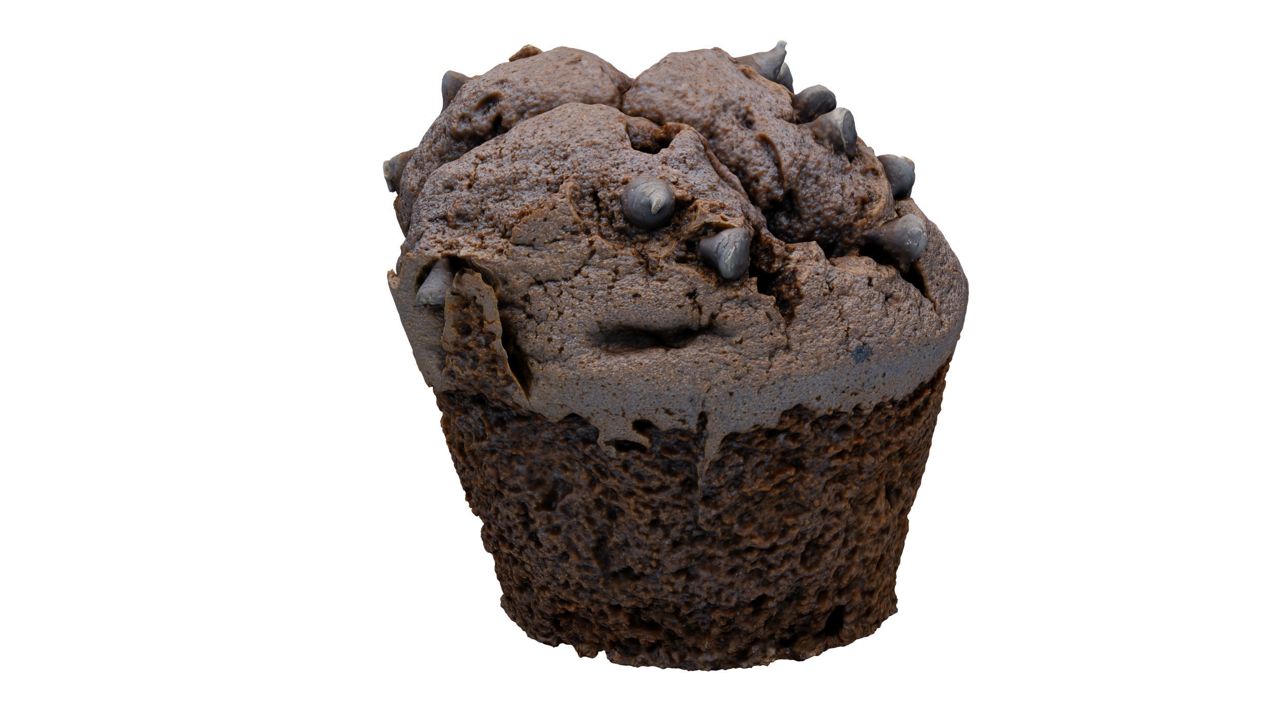 Chocolate Muffin Scan 3D model_4