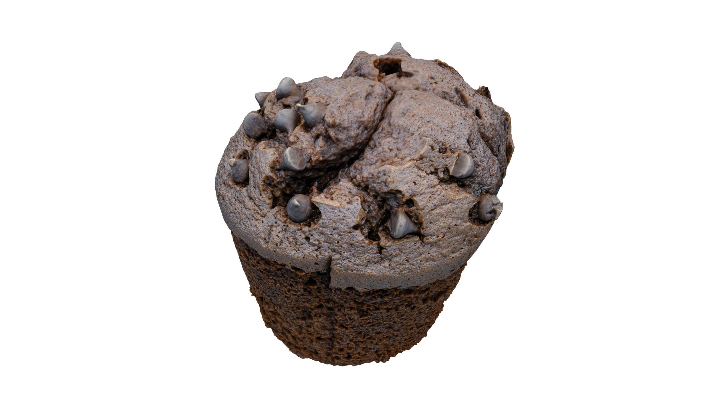 Chocolate Muffin Scan 3D model_6