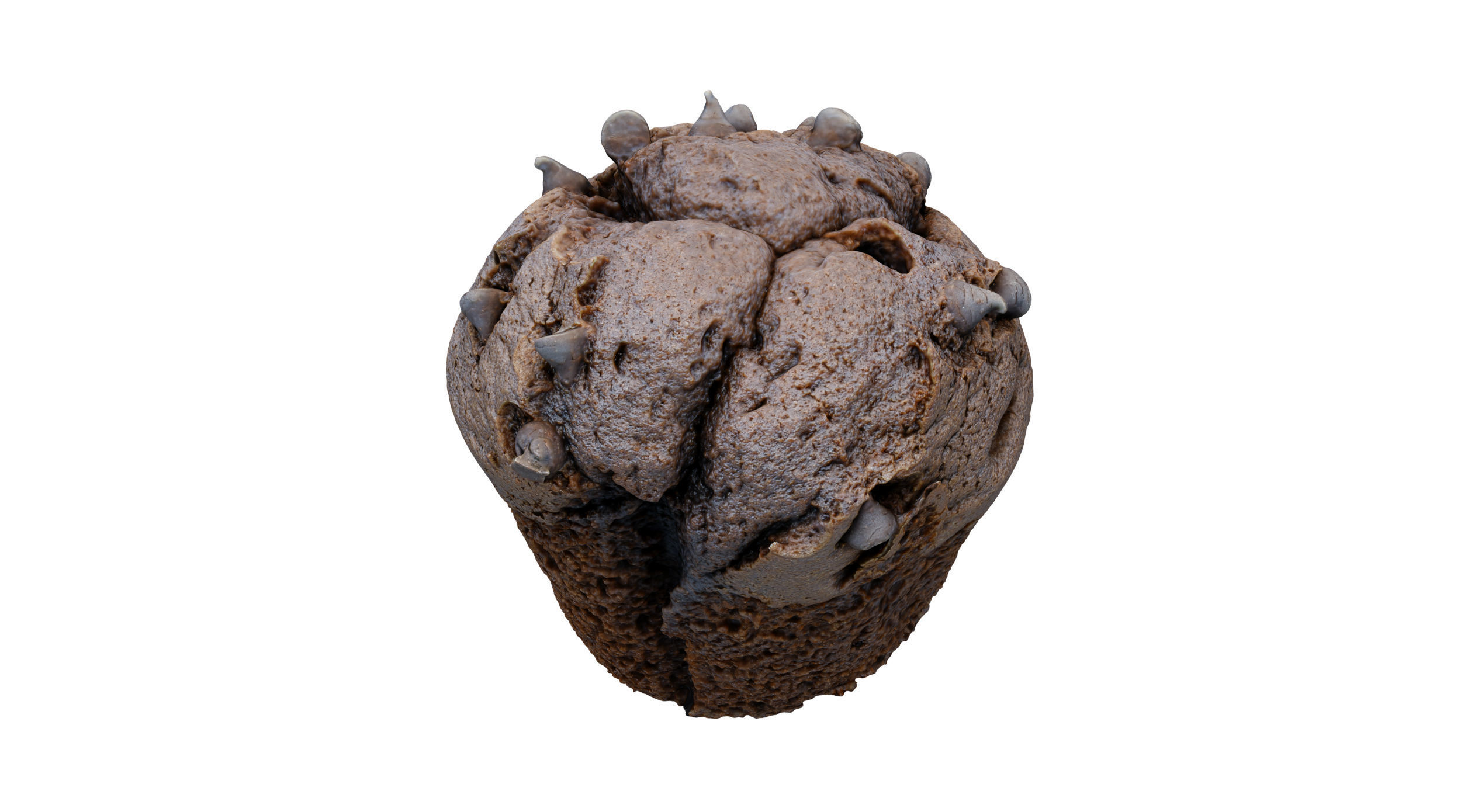 Chocolate Muffin Scan 3D model_7
