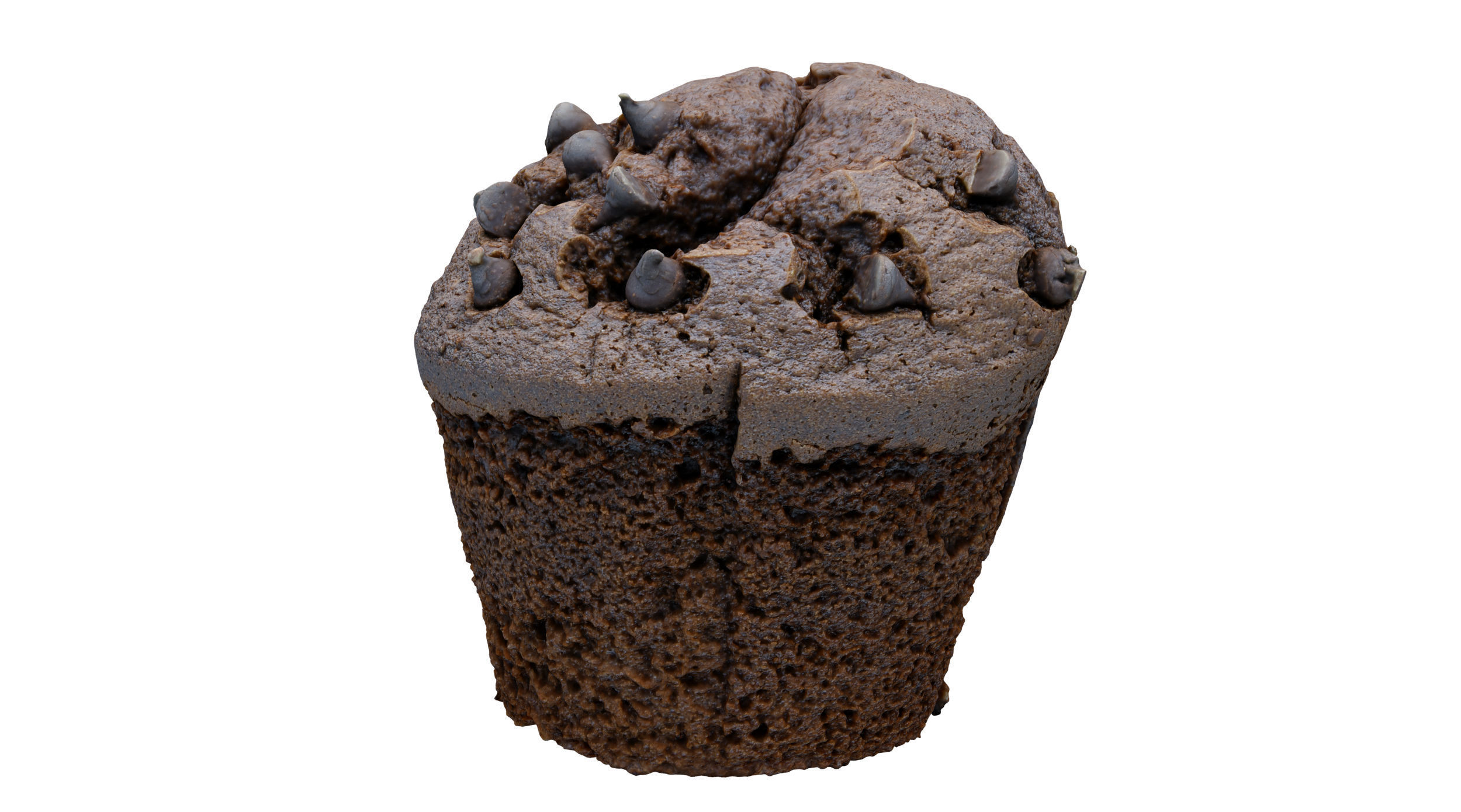 Chocolate Muffin Scan 3D model_2